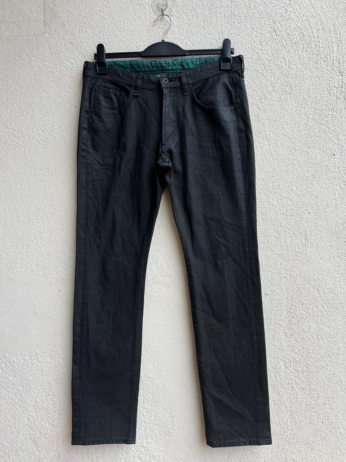 R.Newbold R.Newbold X D.I.E Waxed Denim Regular Jeans Size US 31 - 23 Thumbnail