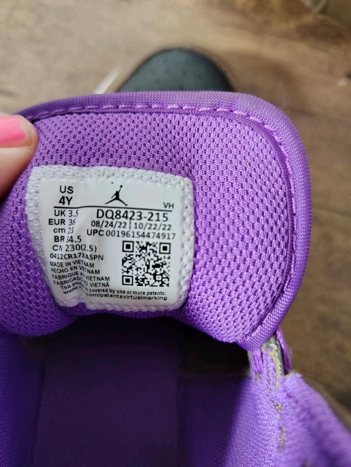 Nike Nike Air Jordan 1 Mid Brown Purple Youth Size 4Y Womens 5.5 Size US 5.5 / IT 35.5 - 7 Thumbnail