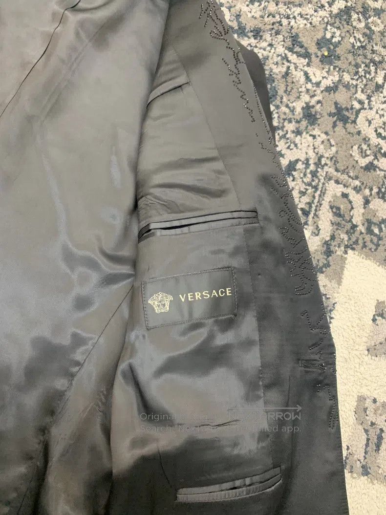 Versace Versace Rhinestone single-breasted suit set Size 46S - 7 Thumbnail