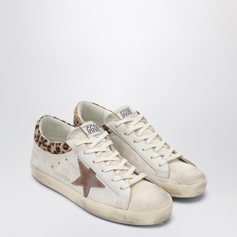 Golden Goose Golden Goose Super-Star Beige Sneakers With Pony Hair Details Size US 11 / IT 41 - 1 Thumbnail