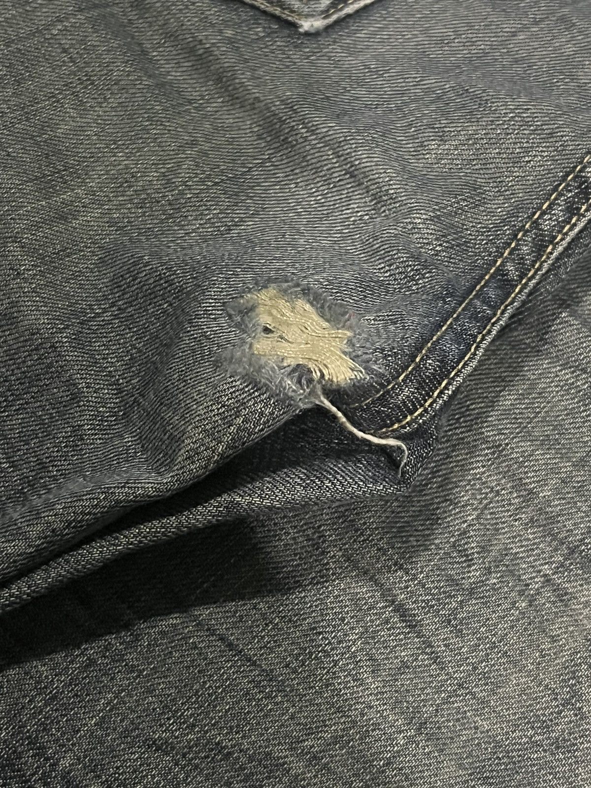 7 For All Mankind ⚡️Crazy⚡️7 For All Mankind Sand Wash Whiskering Flare Jeans Size US 34 / EU 50 - 9 Thumbnail