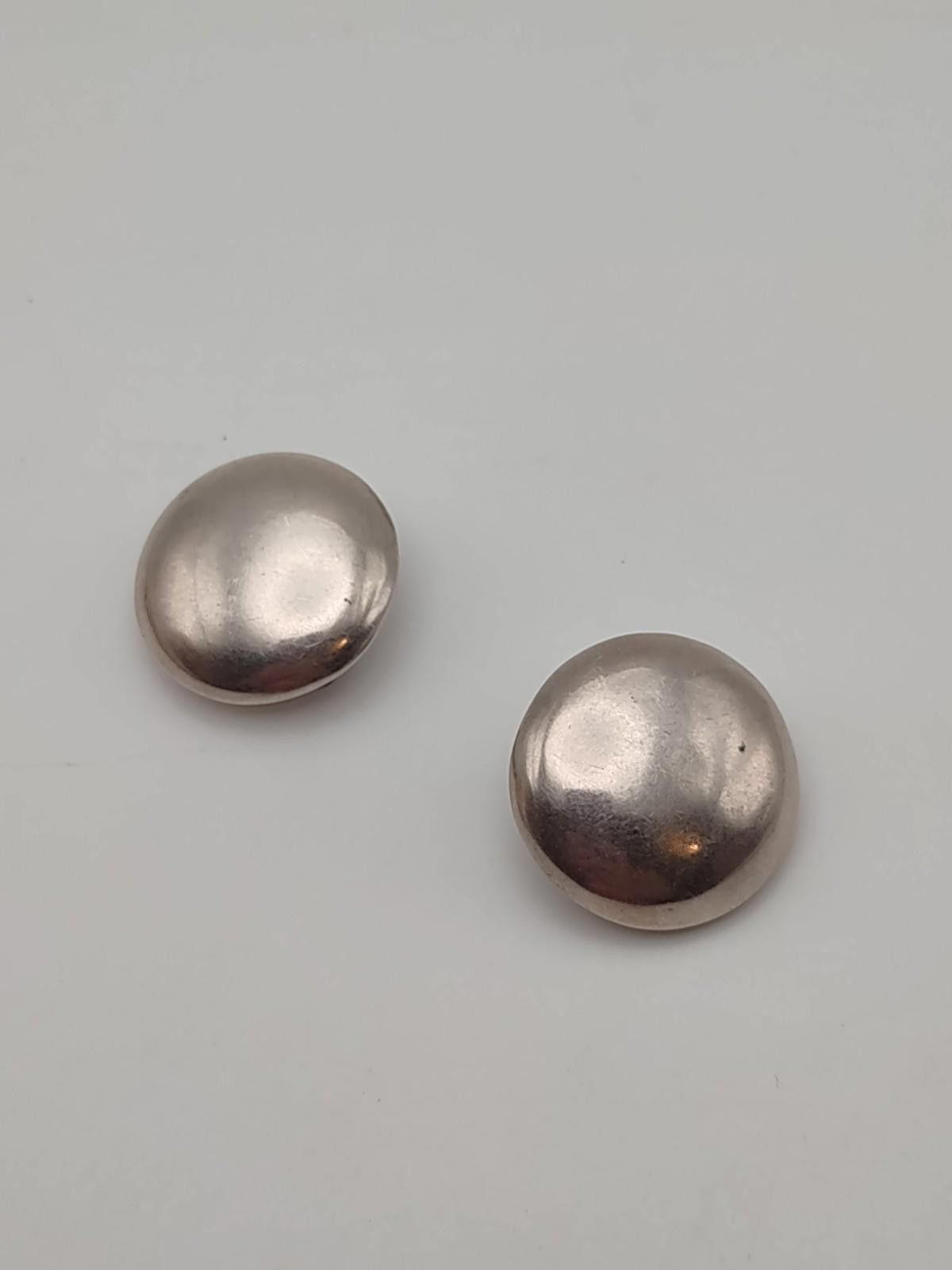Other Taxco Mexico Sterling Domed Button Clip Earrings Size ONE SIZE - 1 Thumbnail