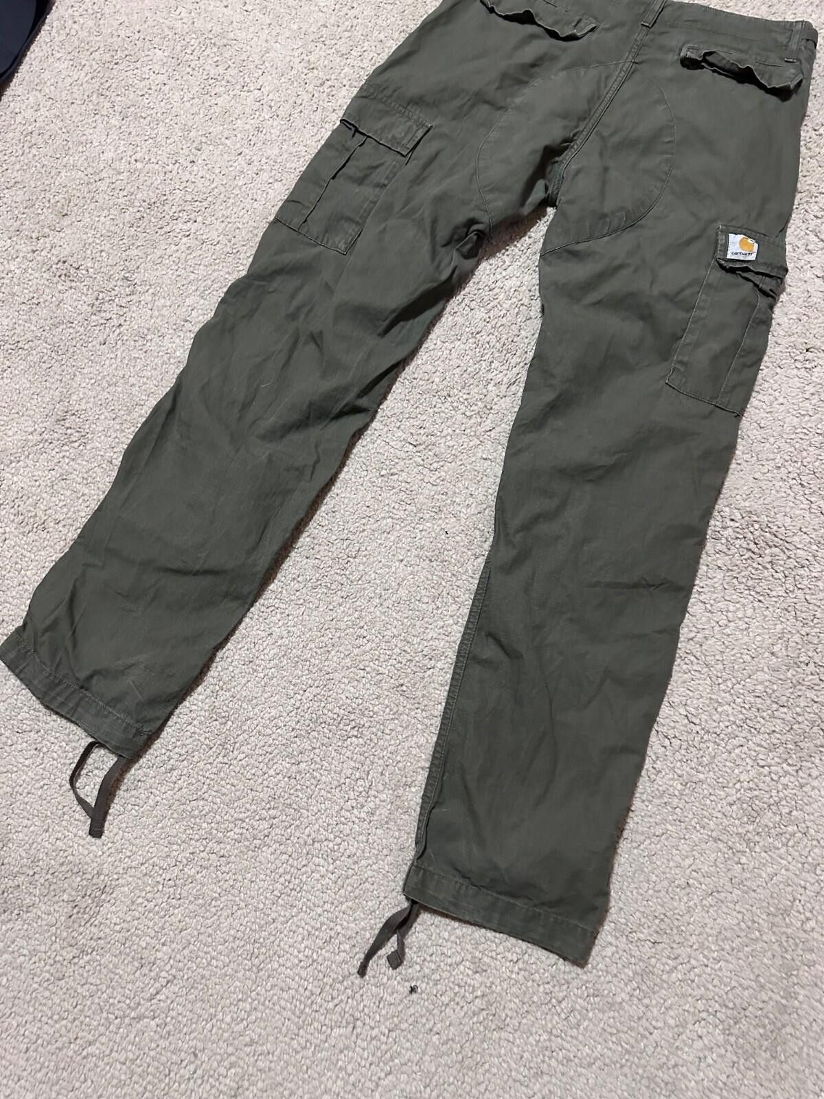 Carhartt Carhartt WIP Regular Fit Baggy Cargo Pants Y2K Bottoms 32x32 Size US 32 / EU 48 - 6 Thumbnail