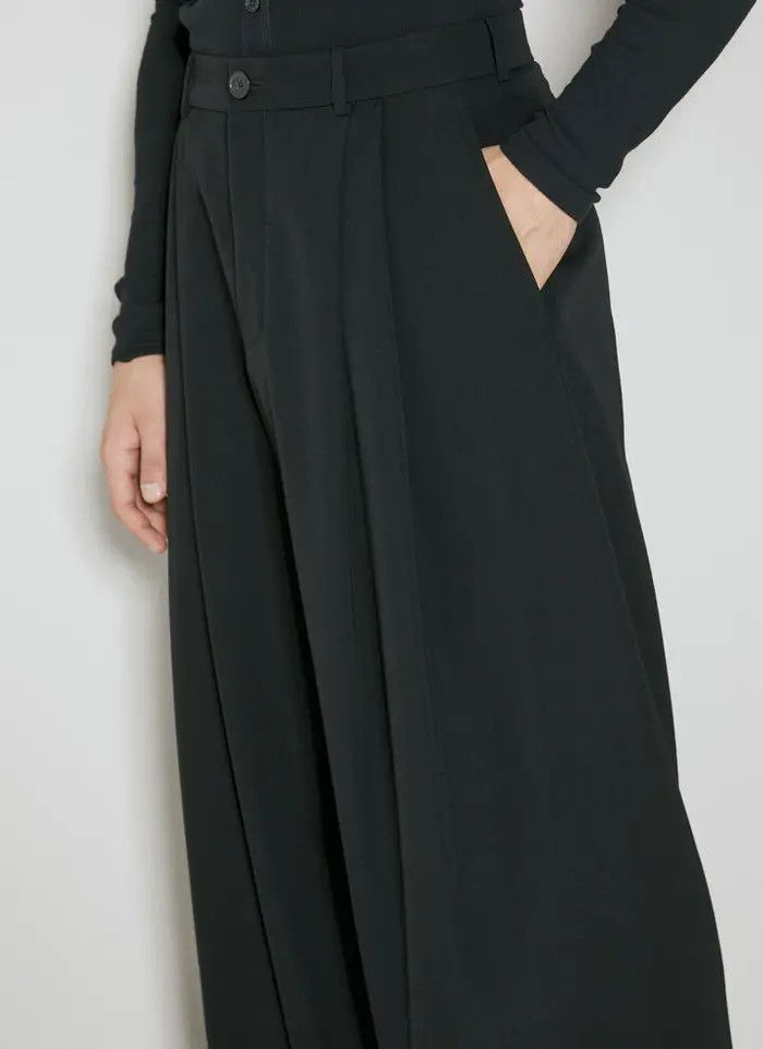 Saint Laurent Paris o1bcso1str1124 Wide Leg Pants in Black Size US 38 / EU 54 - 5 Thumbnail