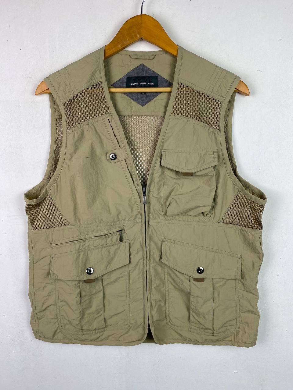 japanese brand fishnet design vest