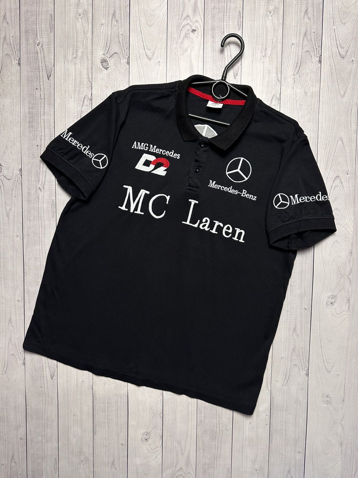 Vintage Polo Mercedes Benz rare logo size XL Mc Laren