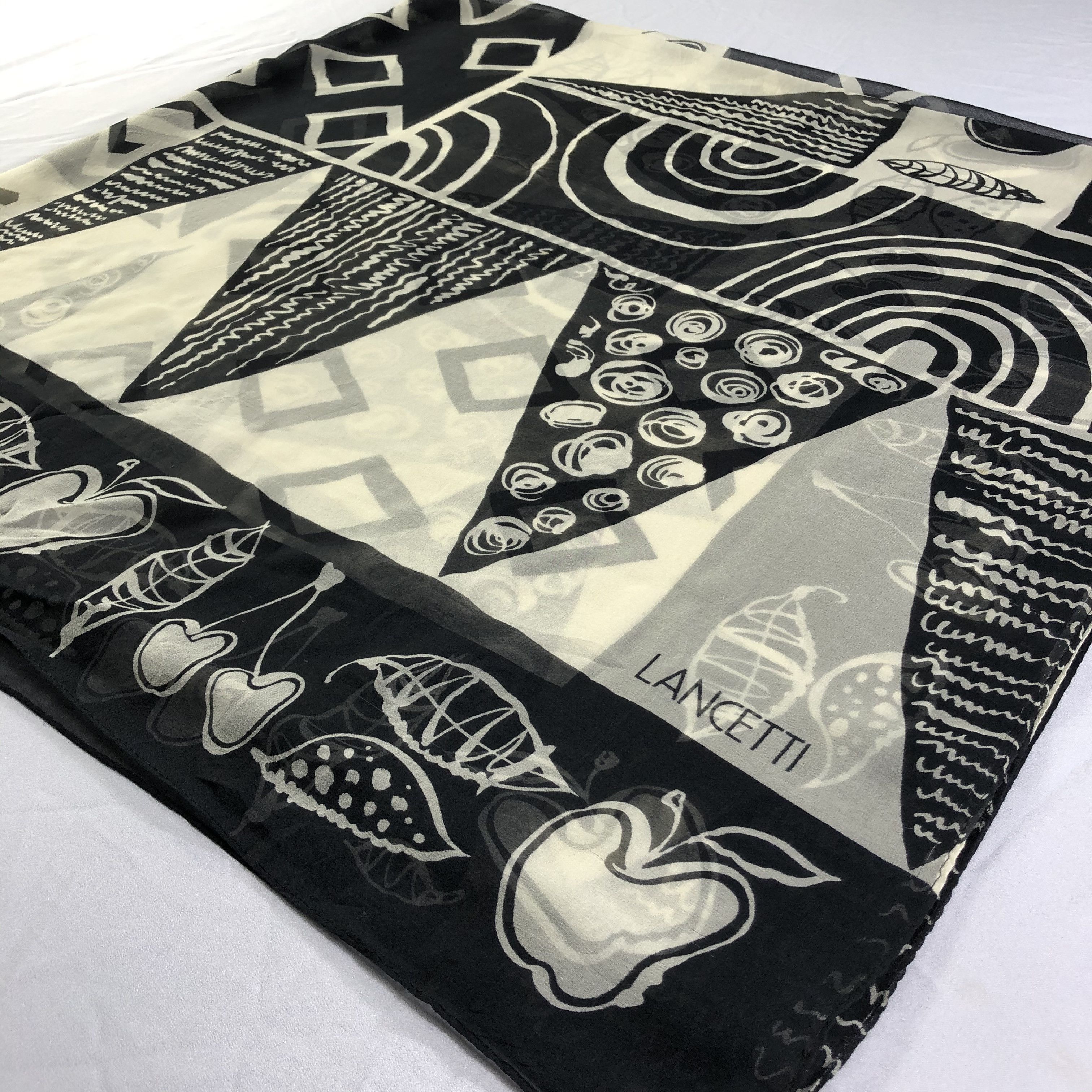 Lui di Lancetti × Vintage Lancetti Silk Scarf Size ONE SIZE - 4 Thumbnail