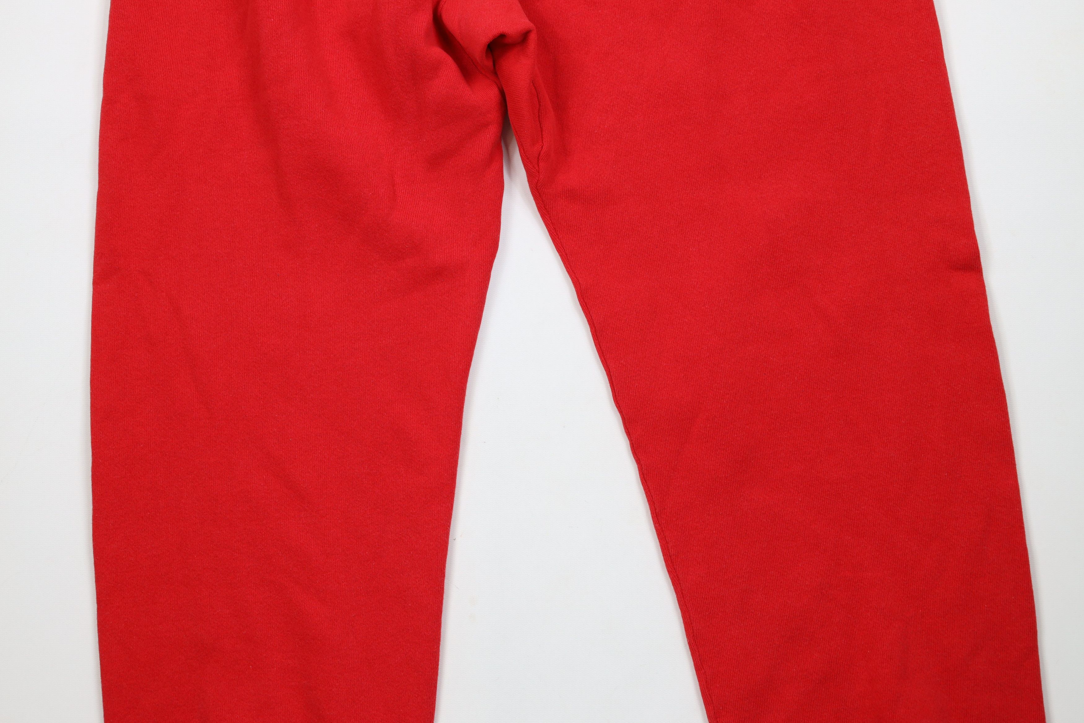 Vintage Vintage 70s Streetwear Sweatpants Joggers Pants Red USA Size US 34 / EU 50 - 7 Thumbnail
