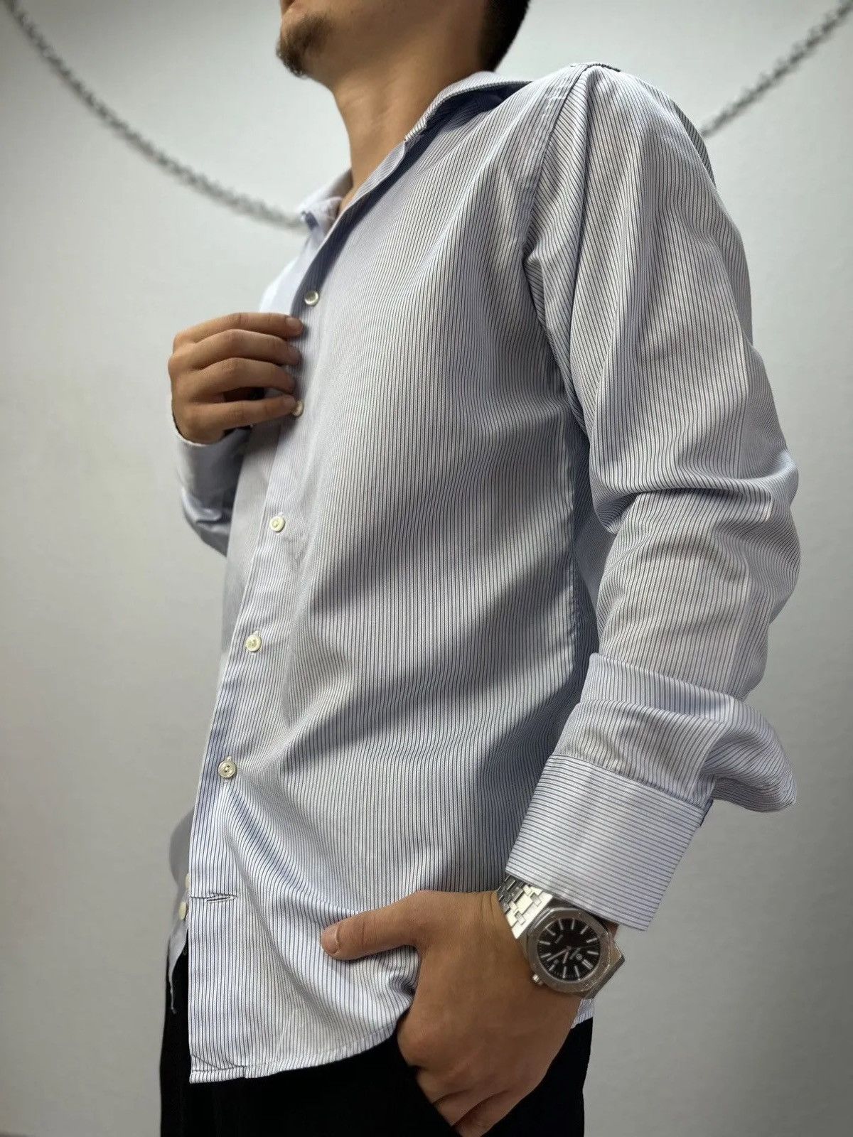 Designer × Eton Vintage luxury Shirt Eton OldMoney Archival Clothes watanabe Size US M / EU 48-50 / 2 - 3 Thumbnail