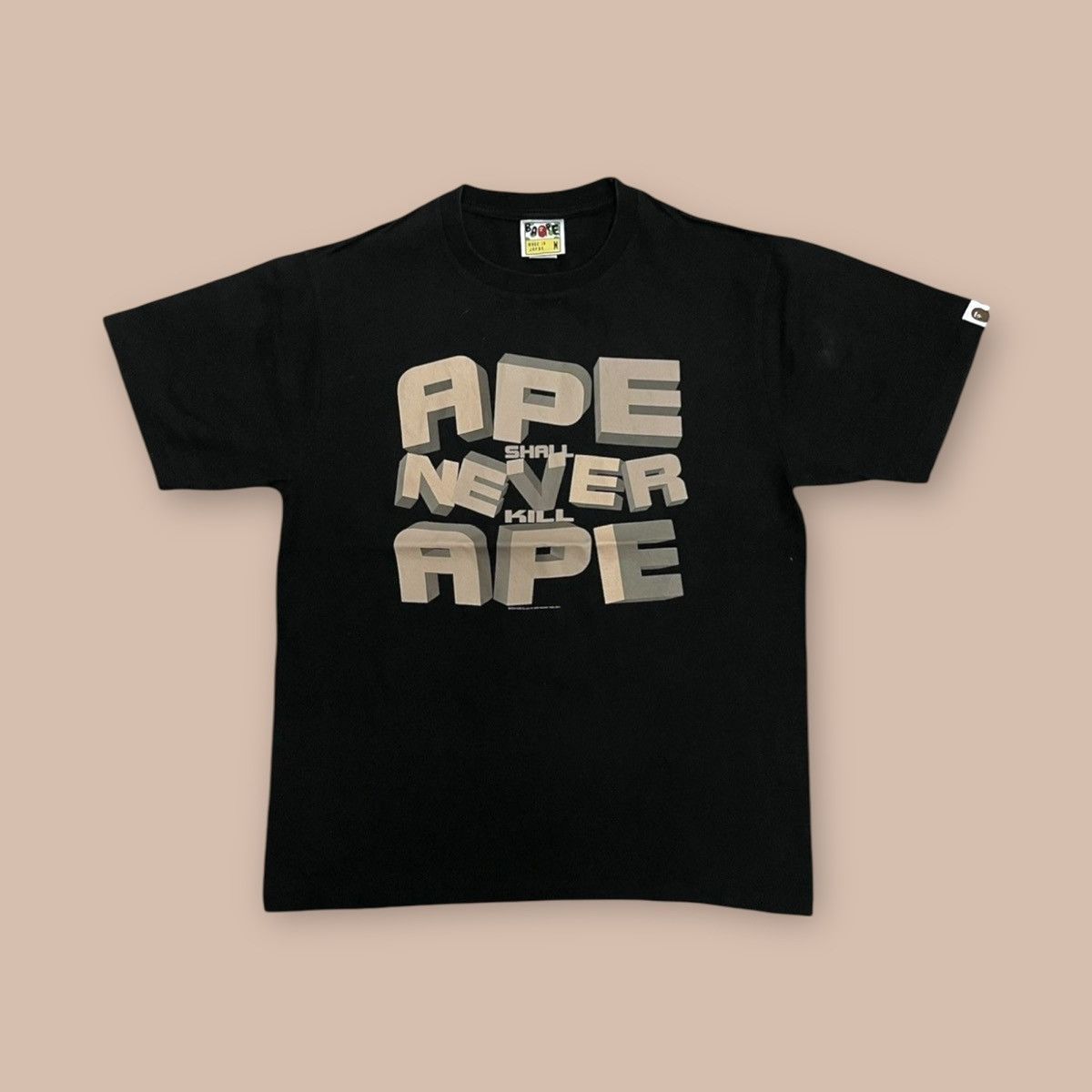 Bape A Bathing Ape 2010 “ASNKA” Font Tee Size US M / EU 48-50 / 2 - 1 Thumbnail