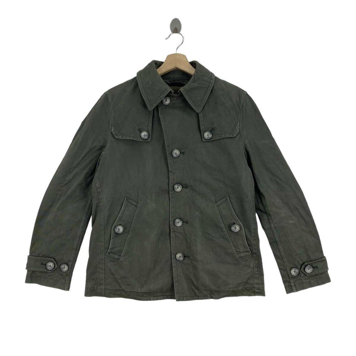 PPFM Japanese Punk Brand Multi Pockets Khaki Jeans Jacket.