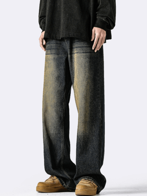Japanese Brand × Jean Retro distressed washed American straight-leg casual jeans Size US 34 / EU 50 - 2 Thumbnail