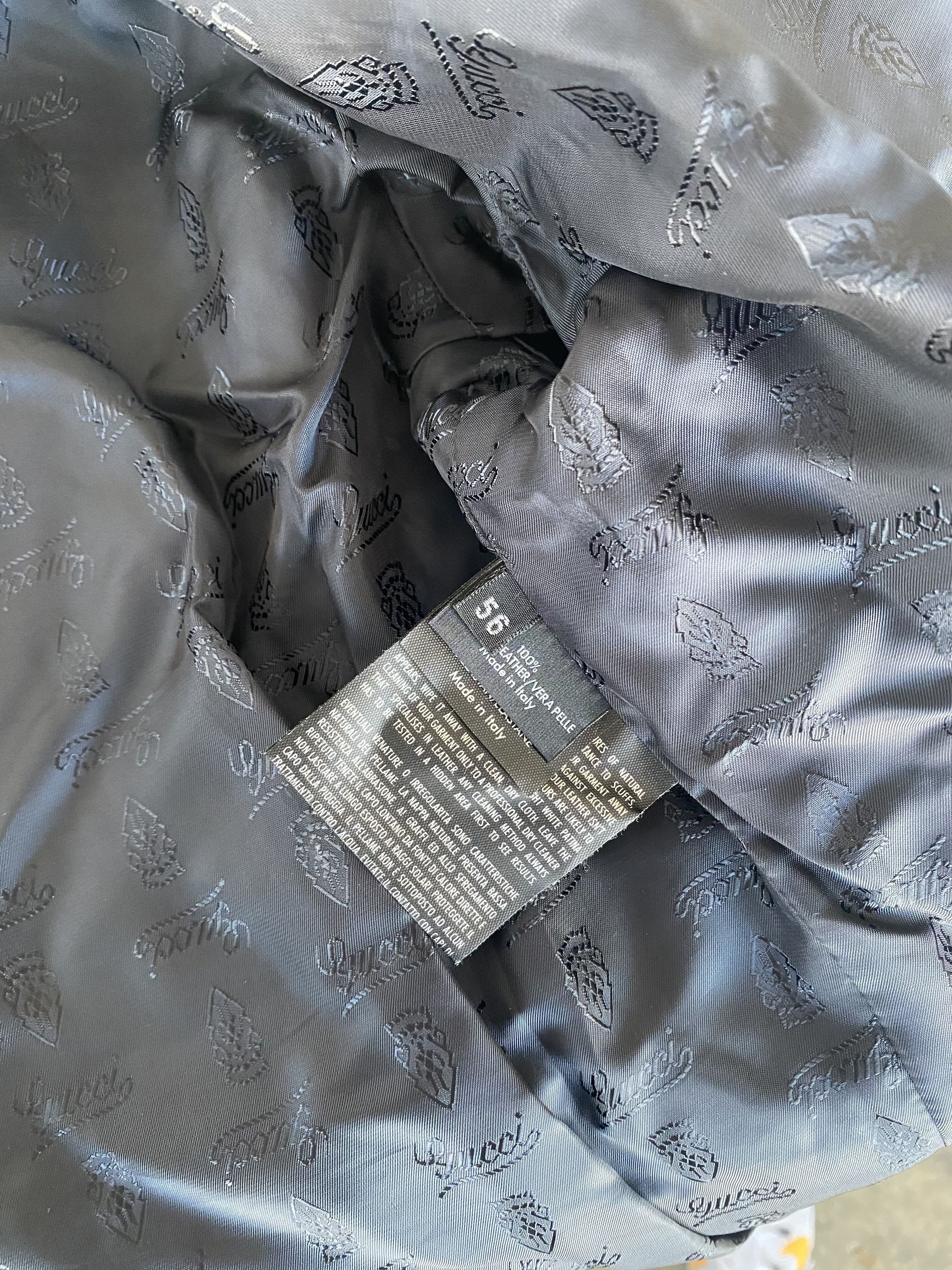 Gucci Gucci Leather Jacket Size US XL / EU 56 / 4 - 4 Thumbnail