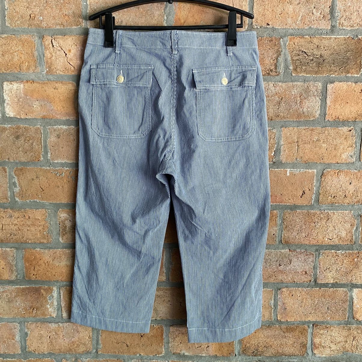 45rpm 45RPM Blue White Striped Casual Pants Size 27" / US 4 / IT 40 - 2 Thumbnail
