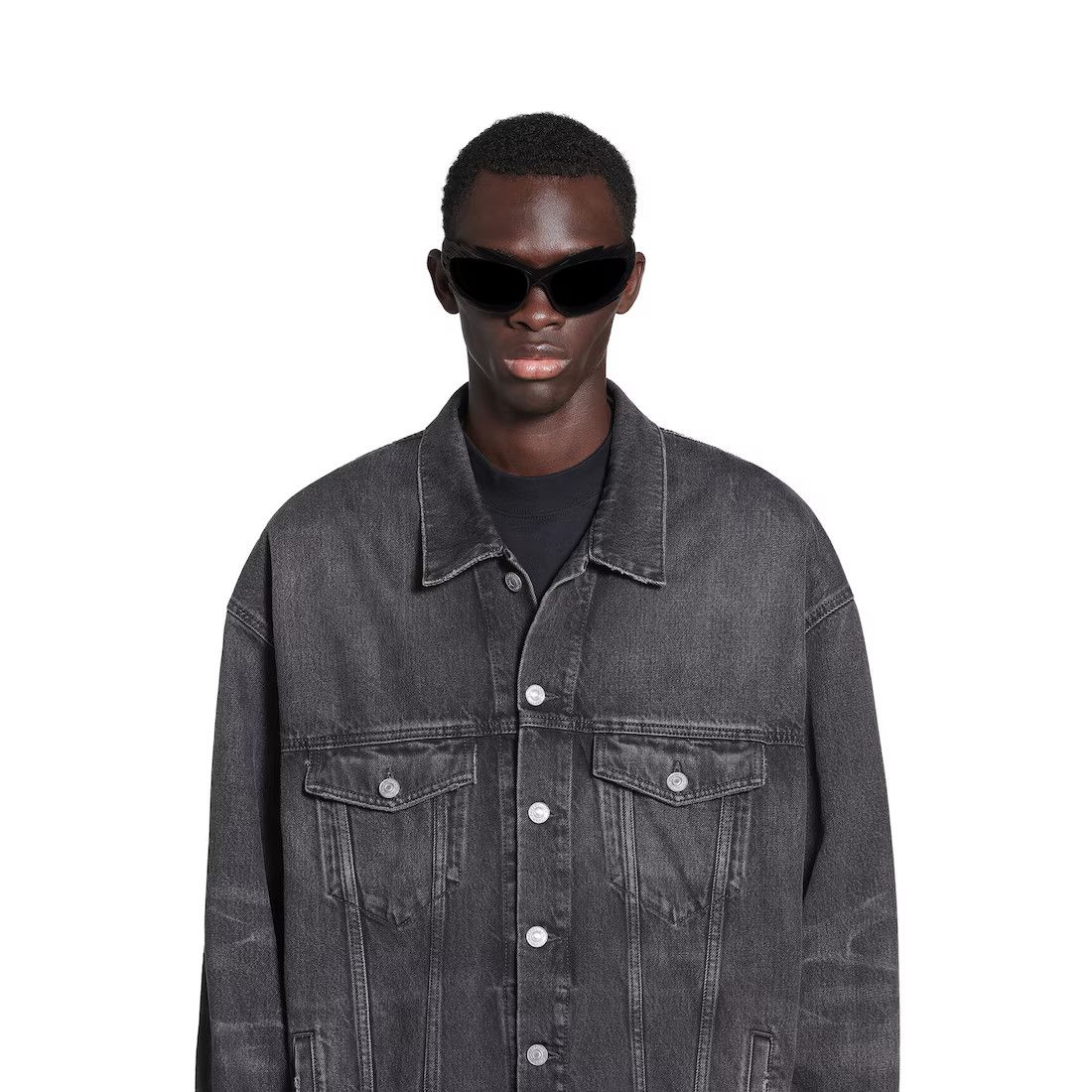 Balenciaga o1srvl11e1124 Mirror Padded Jacket in Black Size US L / EU 52-54 / 3 - 6 Thumbnail
