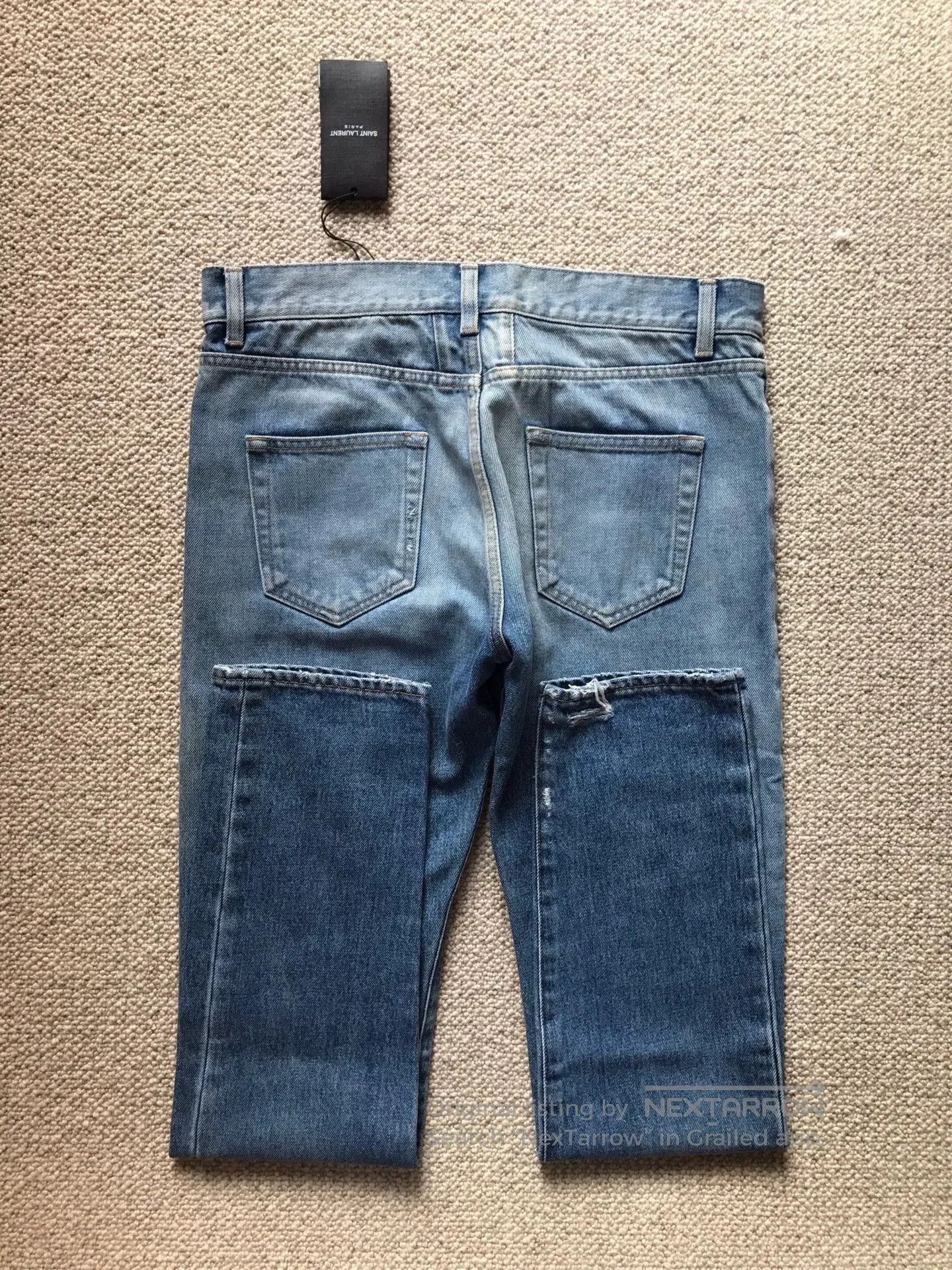 Yves Saint Laurent YSL SLP D10 Distressed Jeans W31. Size US 31 - 2 Thumbnail