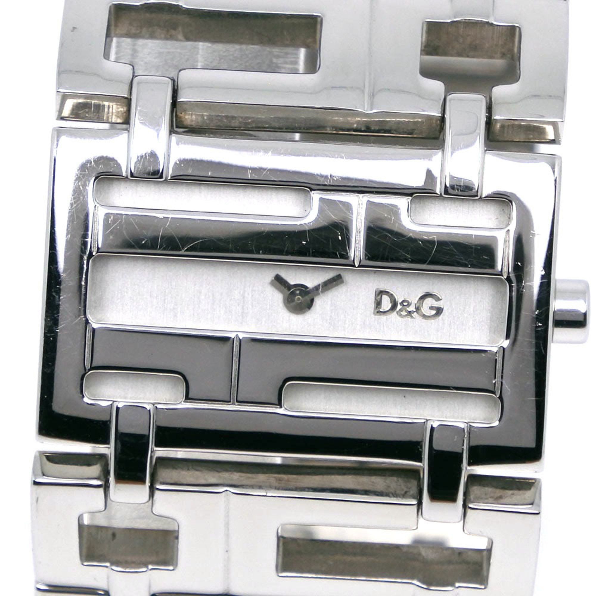Dolce & Gabbana Dolce & Gabbana EDDIE Watch Stainless Steel Quartz Analog Display Silver Dial Women's Size ONE SIZE - 1 Thumbnail