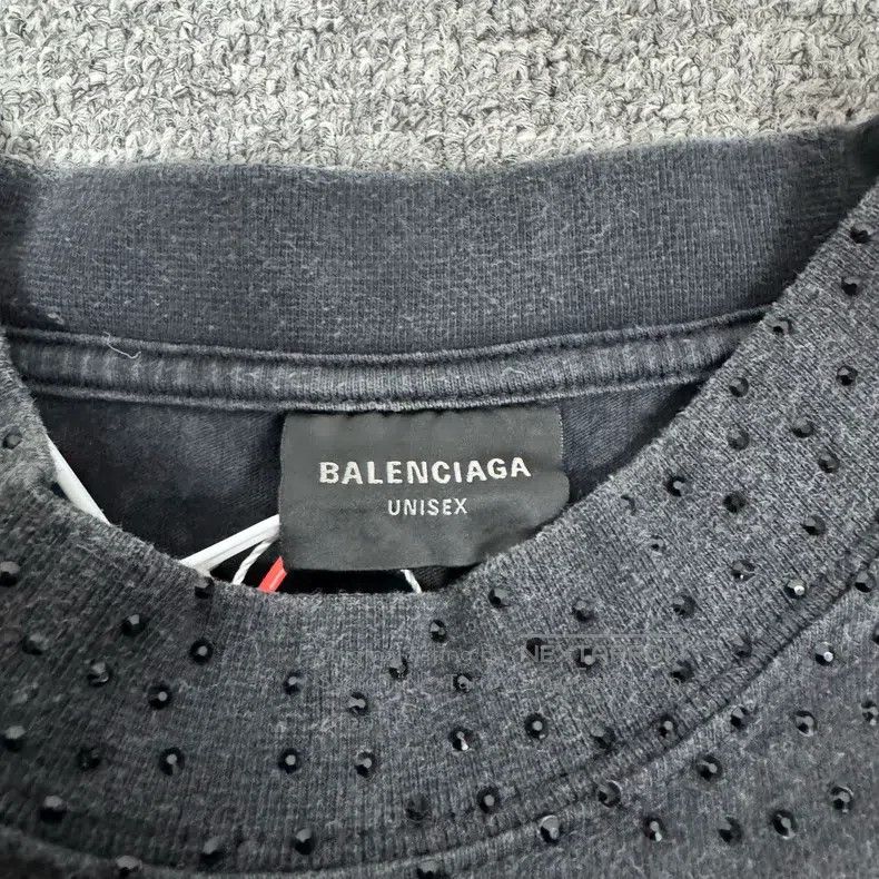 Balenciaga Balenciaga Short-sleeved T-shirt with full diamond, hot di Size US L / EU 52-54 / 3 - 4 Thumbnail