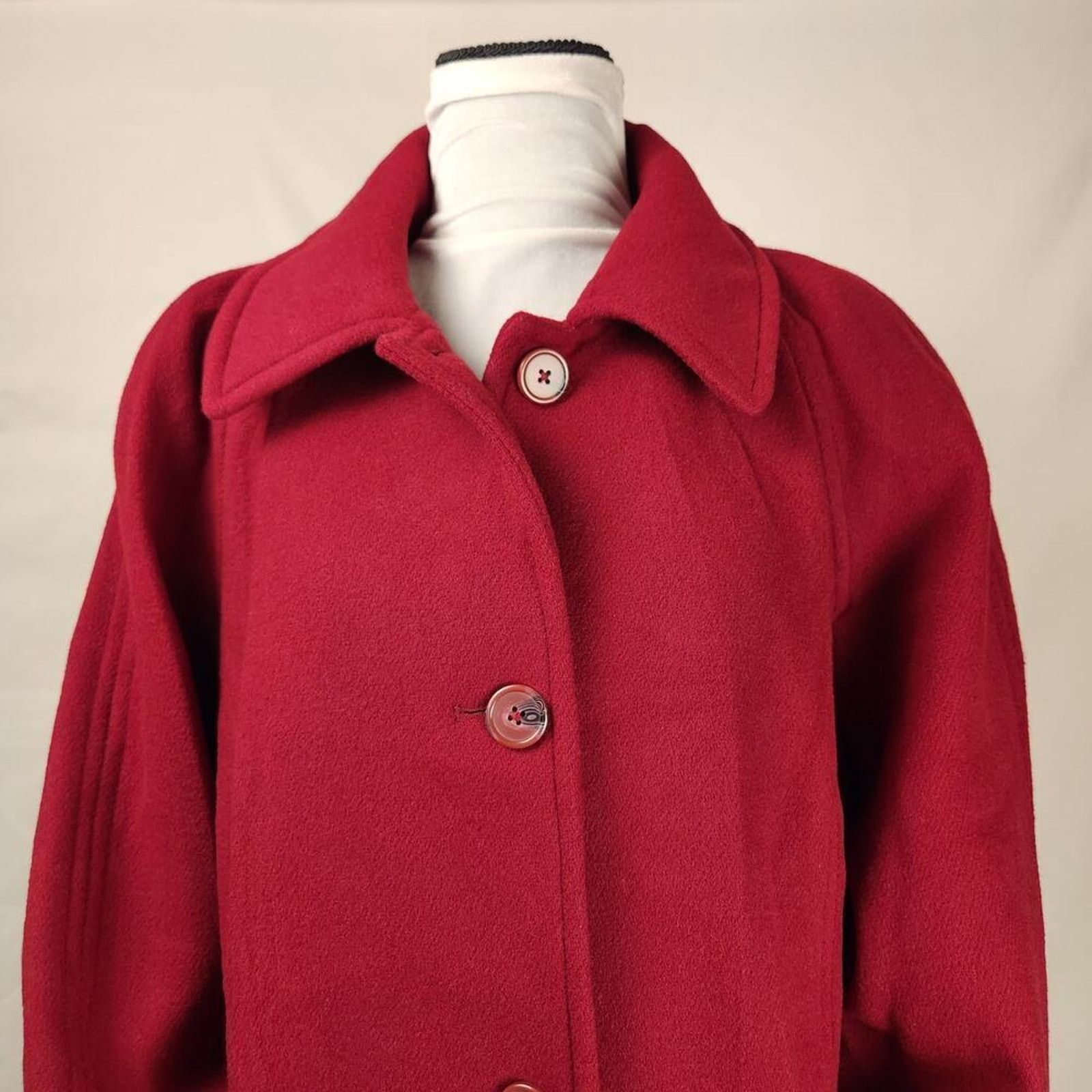 Other East 5th Women's Wool Pea Coat - British Red - Size 1X NWT Size XL / US 12-14 / IT 48-50 - 8 Thumbnail