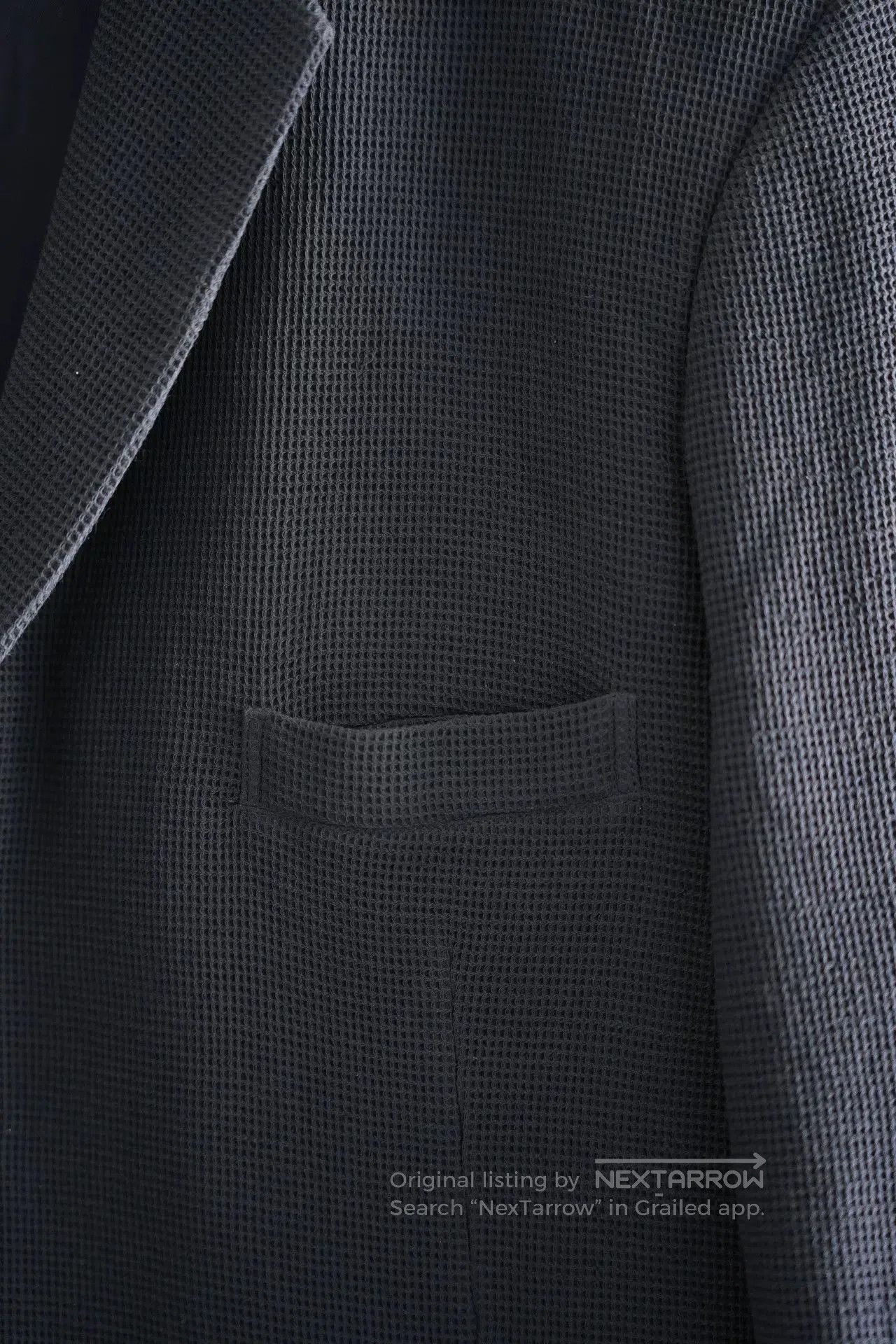 Yohji Yamamoto Yohji Yamamoto Blue White Woven Suit Jacket. Size US M / EU 48-50 / 2 - 5 Thumbnail