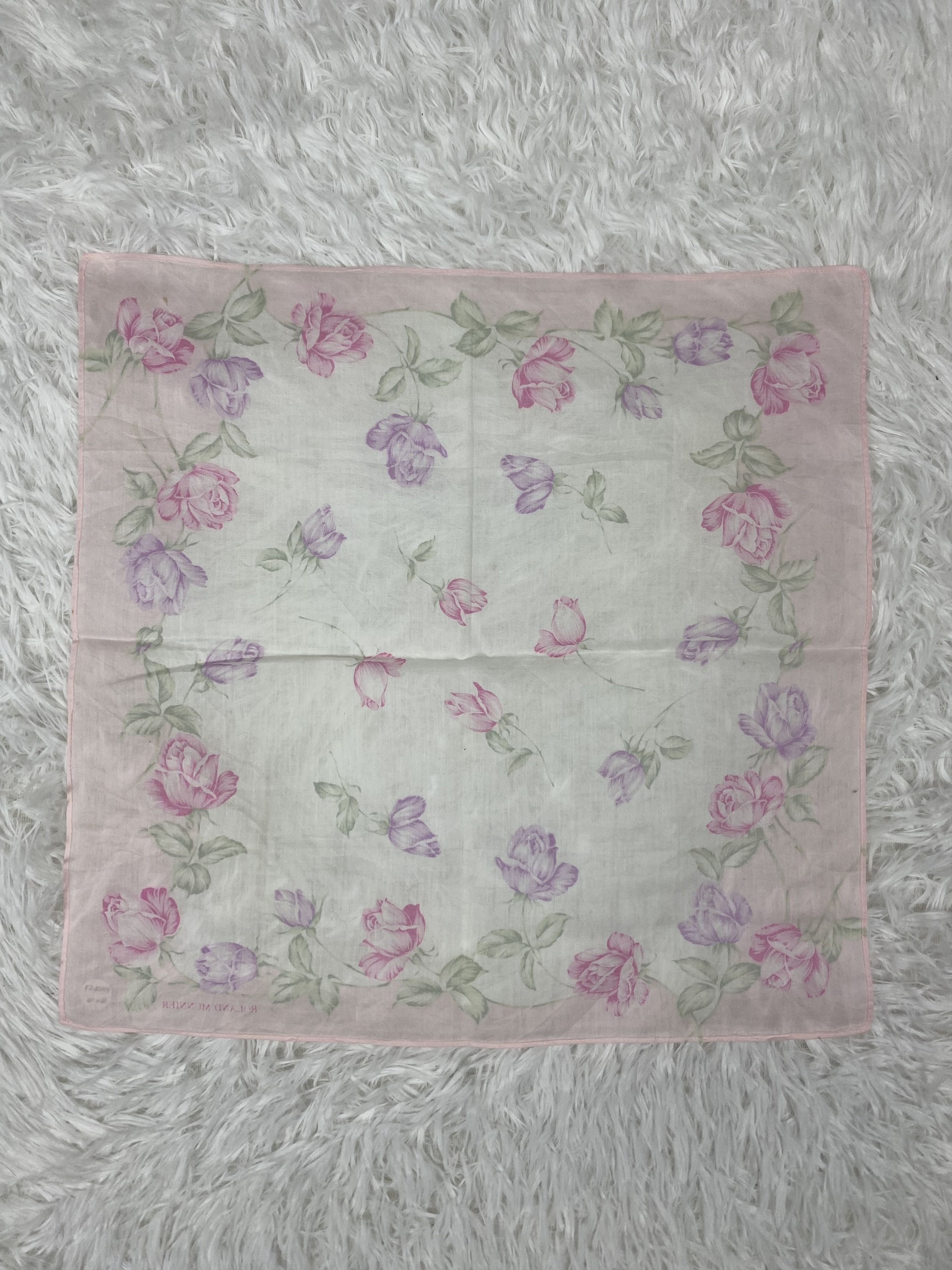 Vintage Vintage Roland Munnier Handkerchief PH0657 Size ONE SIZE - 4 Thumbnail
