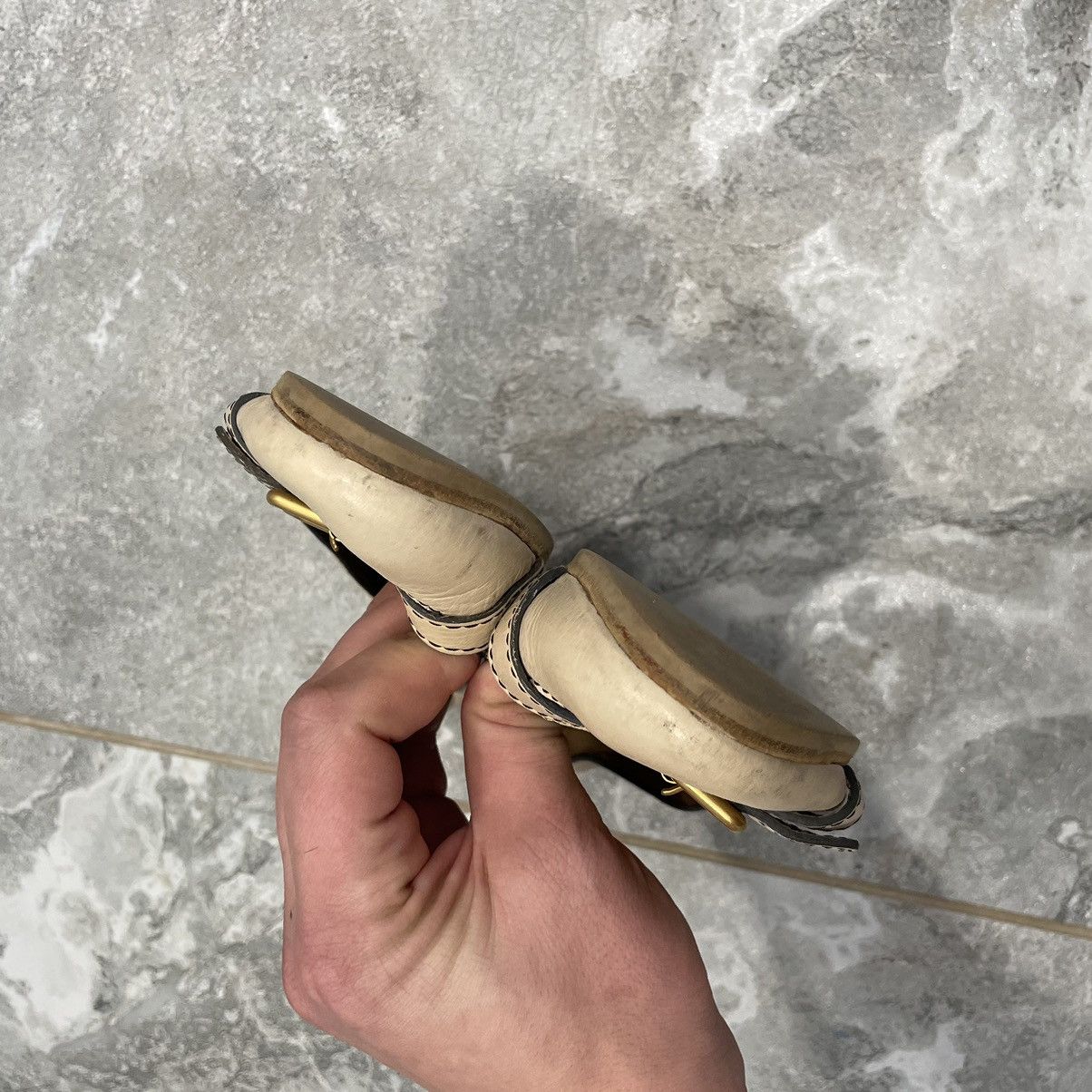 Chloe × See by Chloe × Vintage CHLOE VEGAN BALLET platforms shoes BOOTS BEIGE DANCE BALLETS Size US 8 / IT 38 - 5 Thumbnail