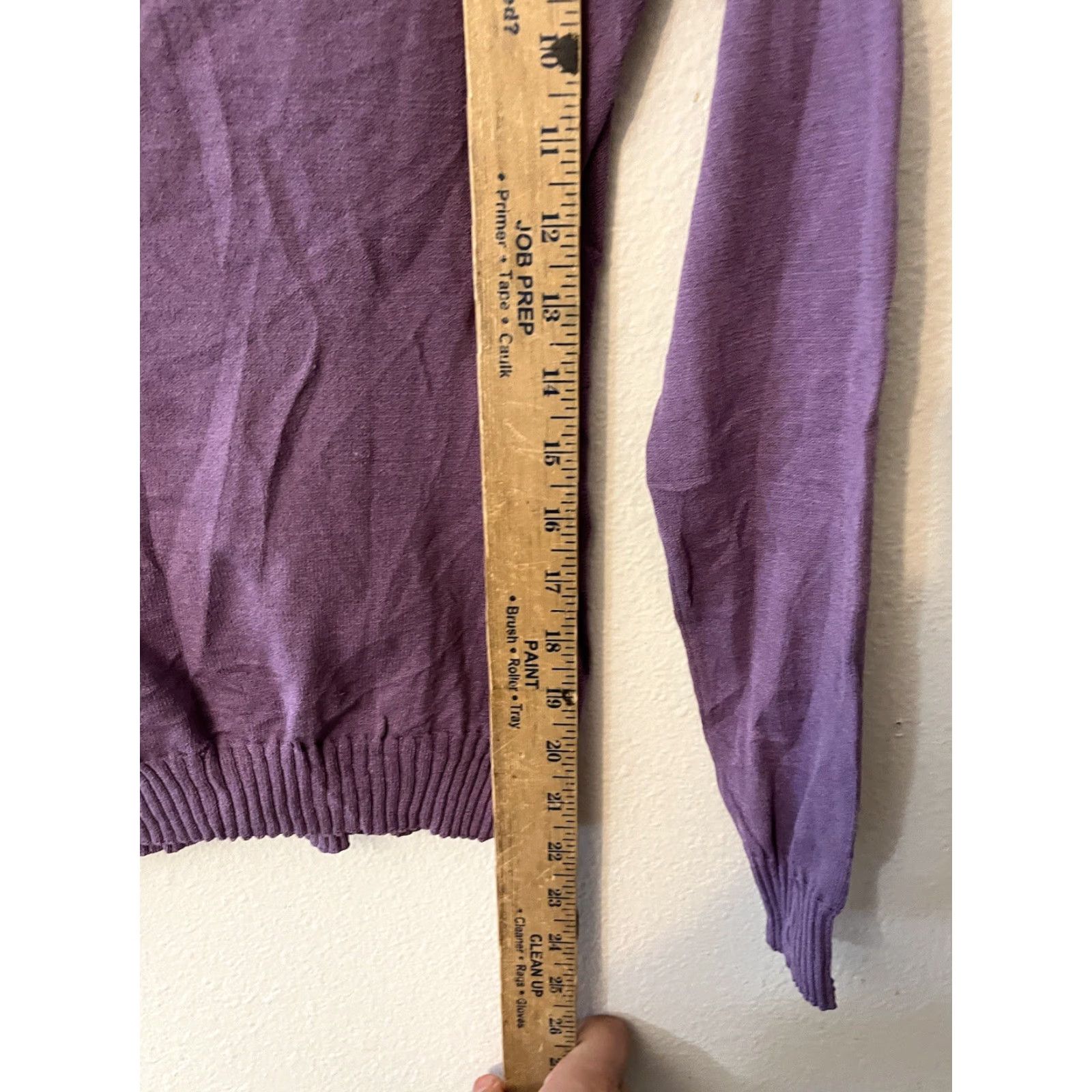 Bebe VINTAGE bebe Logo Surplice Silk Blend Wrap Ribbed Knit Sweater M Purple Logo 90s Womens Pullover V-Neck Long Sleeve Satin Shine Knit Shirt? Size M / US 6-8 / IT 42-44 - 4 Thumbnail