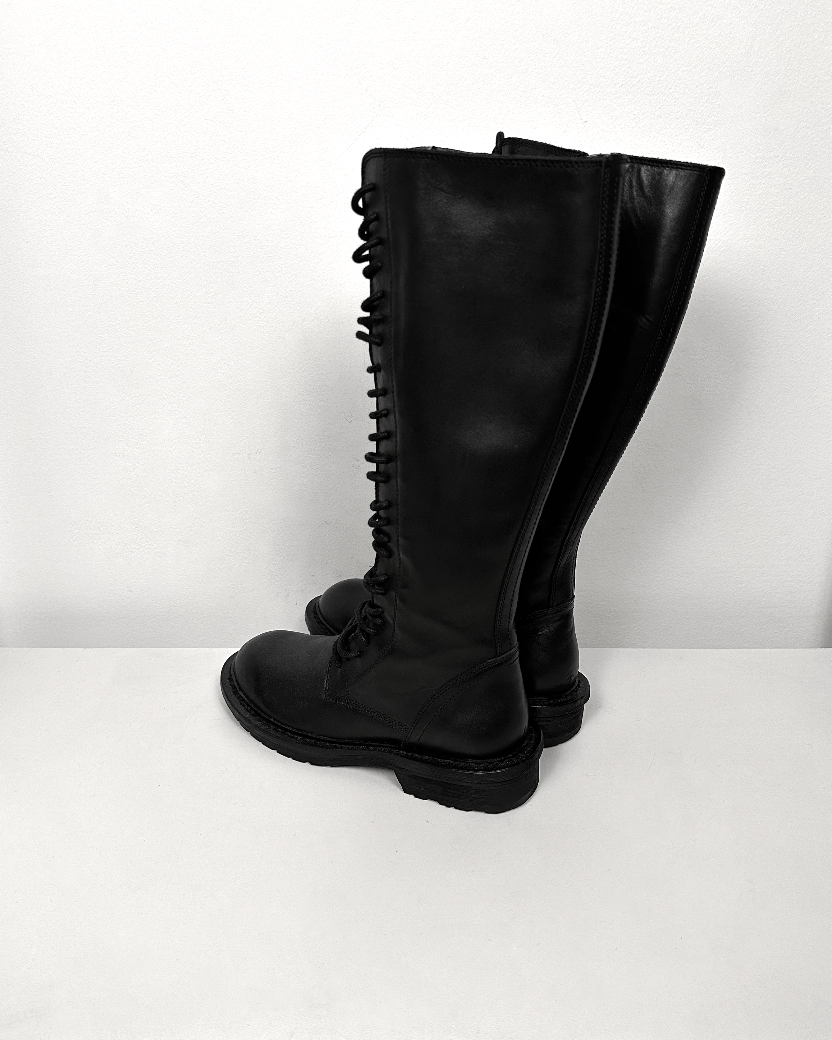 Ann Demeulemeester Ann Demeulemeester Knee High Lace Up Boots Size US 5 / IT 35 - 2 Thumbnail