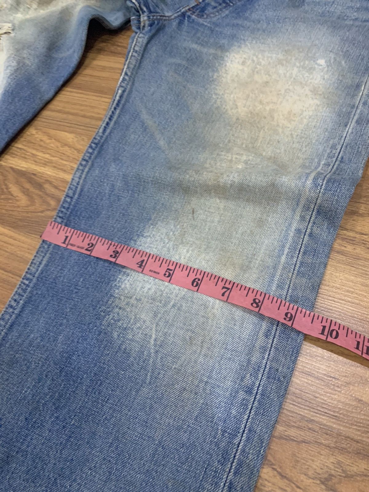 Levi's VTG DESTROYED DISTRESSED SELVEDGE DENIM JEANS SIZE 32 Size US 32 / EU 48 - 16 Thumbnail