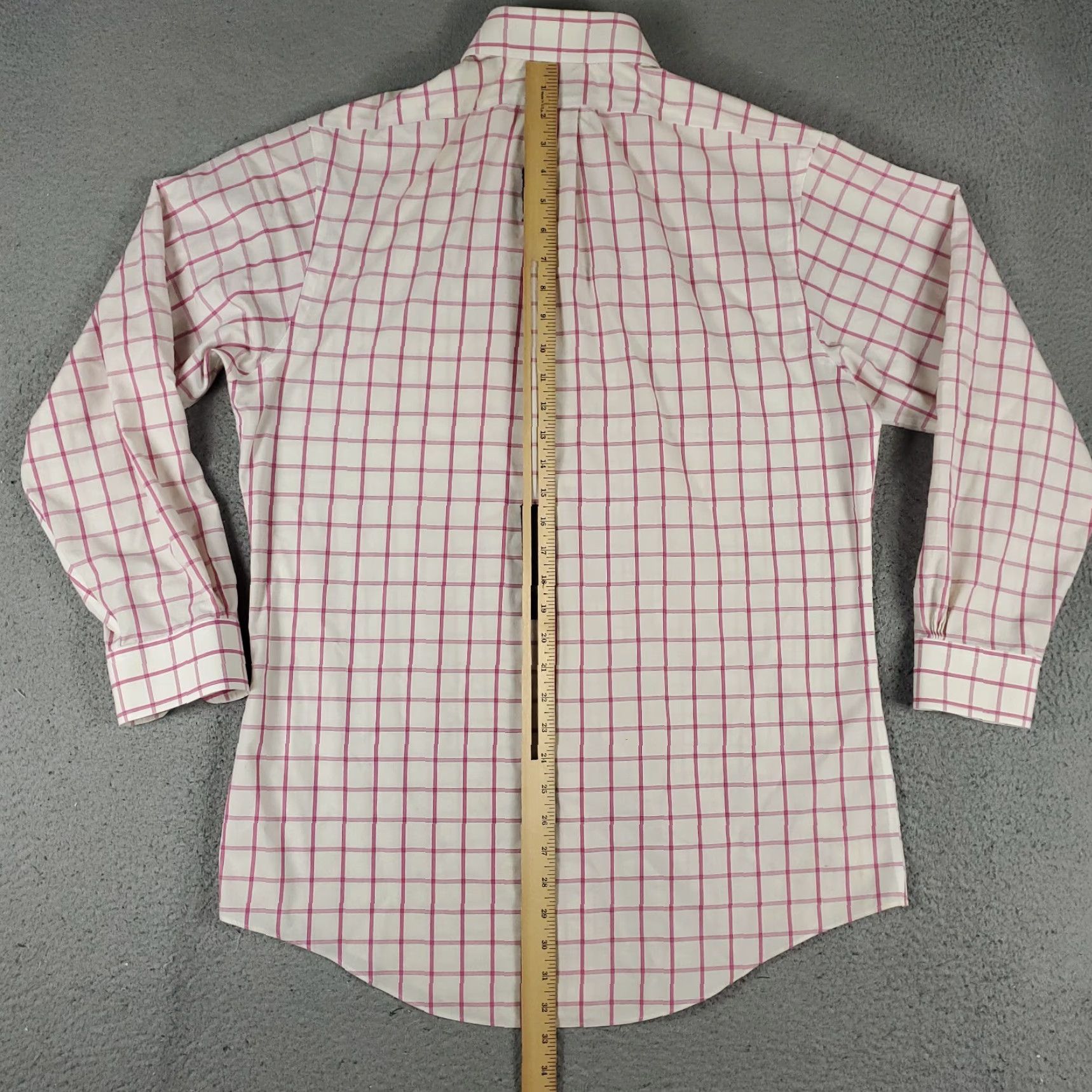 Brooks Brothers Brooks Brothers Dress Shirt Mens Size 16 Pink Check Long Sleeve Button Up Size 42R - 4 Thumbnail