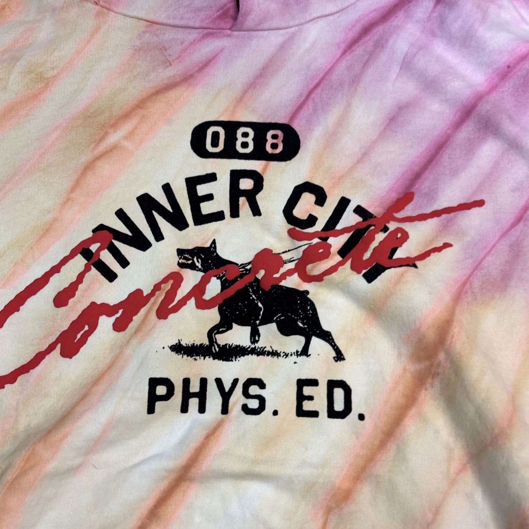 Honor the Gift Honor The Gift Hoodie Mascot Inner City Physical Ed Tie Dye L Sunset Tie Dye Sweatshirt Men’s Hooded Pullover Size US L / EU 52-54 / 3 - 2 Thumbnail