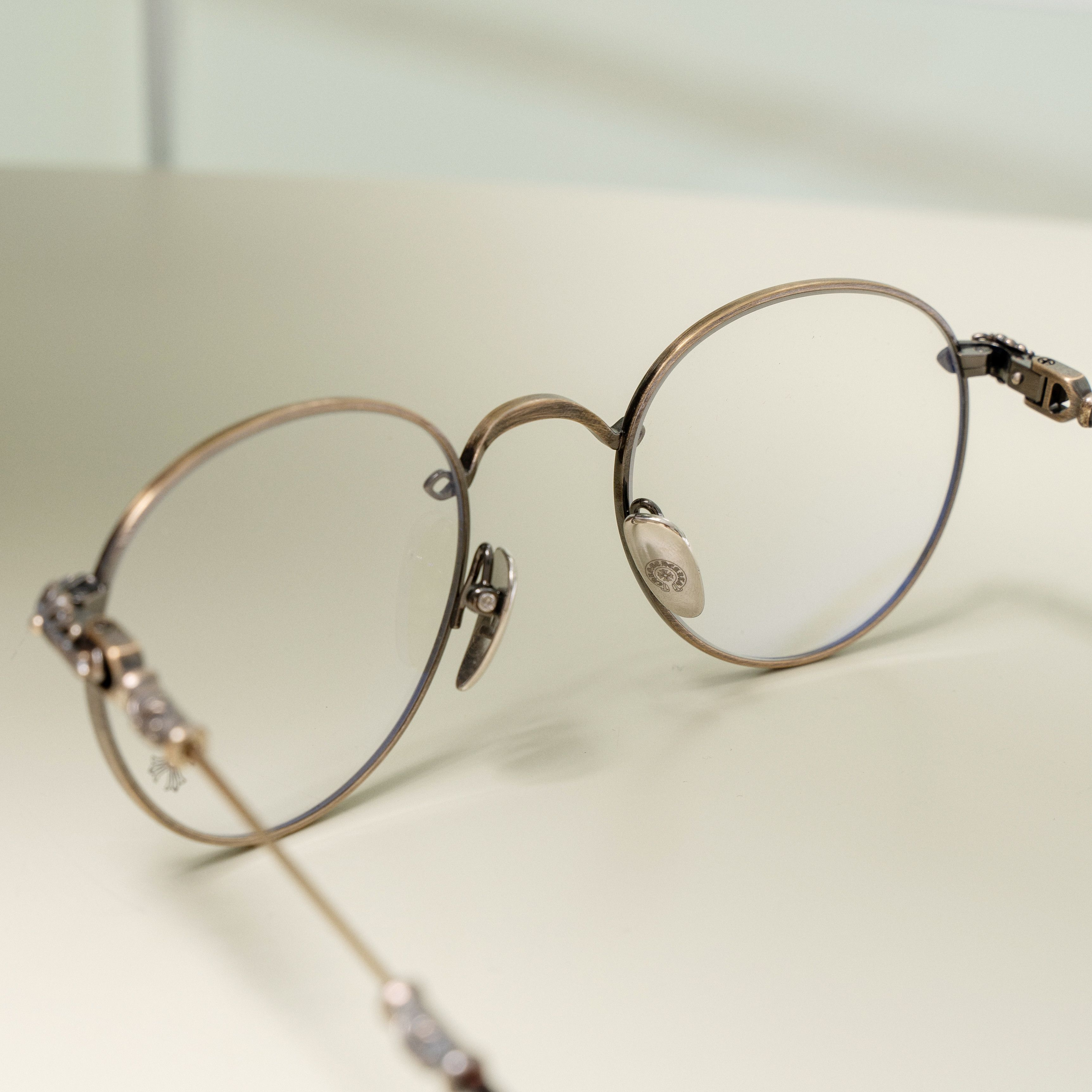 Chrome Hearts CHROME HEARTS Bubba Antique Gold Glasses Size ONE SIZE - 6 Thumbnail