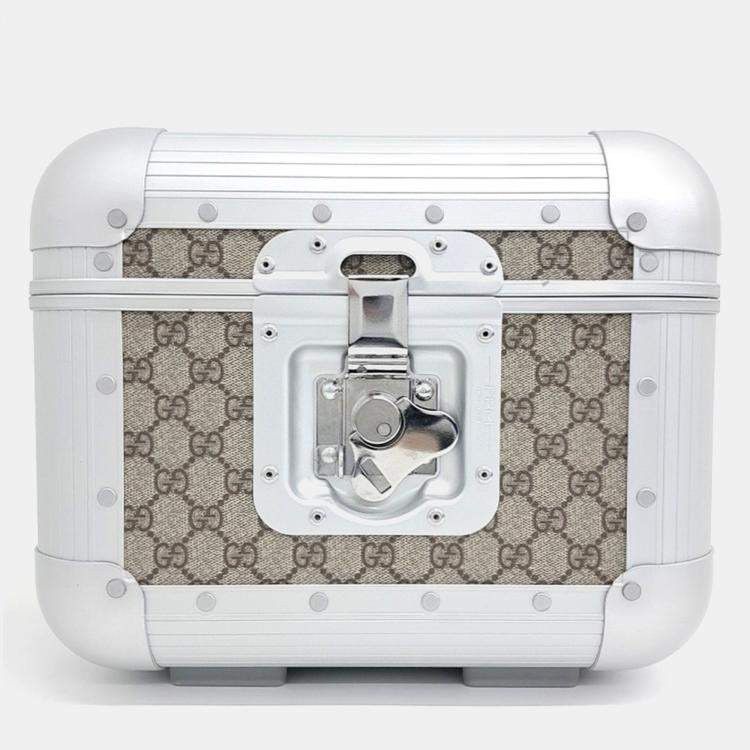 Gucci Gucci Beige Coated Canvas XFPM Beauty Case Size ONE SIZE - 1 Thumbnail
