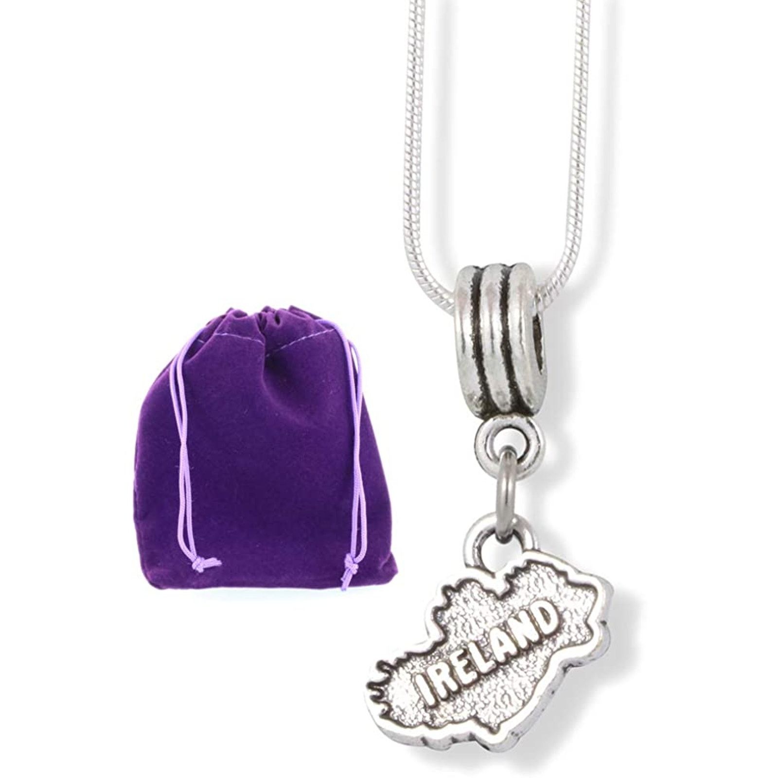 & Other Stories Ireland Necklace Irish Country Map Charm Chain Necklace Size ONE SIZE - 1 Thumbnail