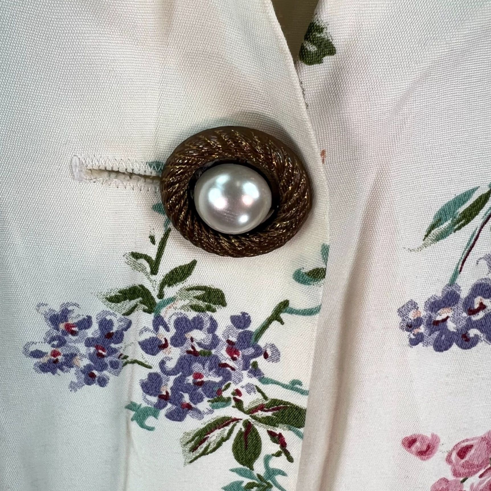 Vintage VINTAGE Sheri Martin Womens Blouse 12 Pink Floral Pearl Button Closure 90s Style Shirt Womens 12 Pink Floral Pearl Button Closure Size XL / US 12-14 / IT 48-50 - 3 Thumbnail