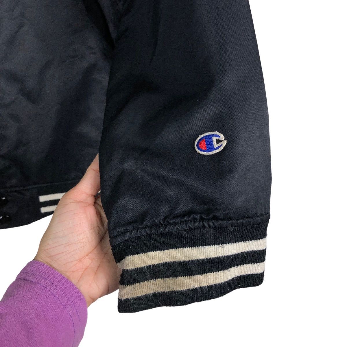Japanese Brand 🔥Vintage Bomber Jacket Champion Satin USA Size US XL / EU 56 / 4 - 15 Thumbnail