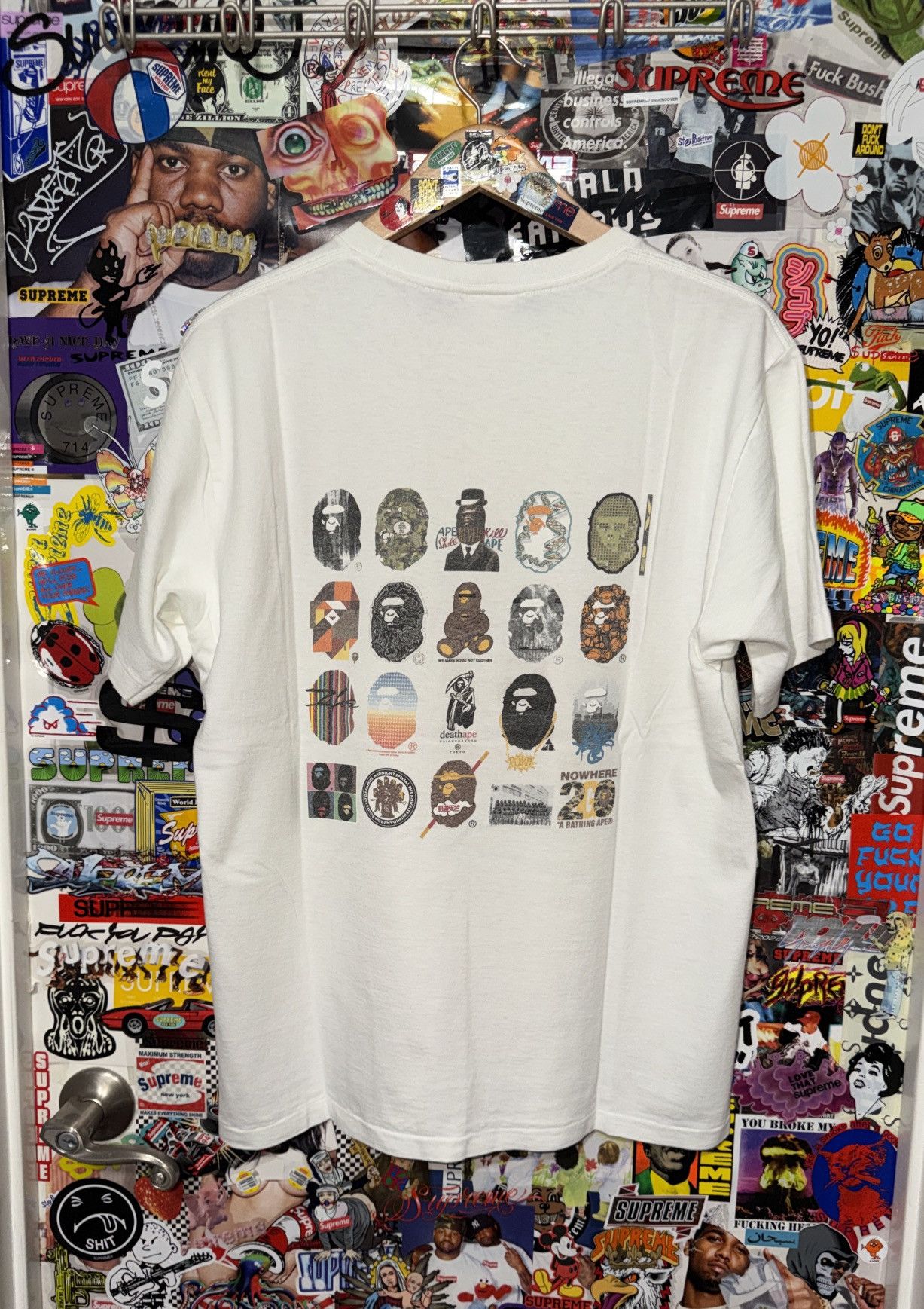 Bape 2013 Bape 20th Anniversary Artists Tee White Large L RARE Size US L / EU 52-54 / 3 - 1 Thumbnail