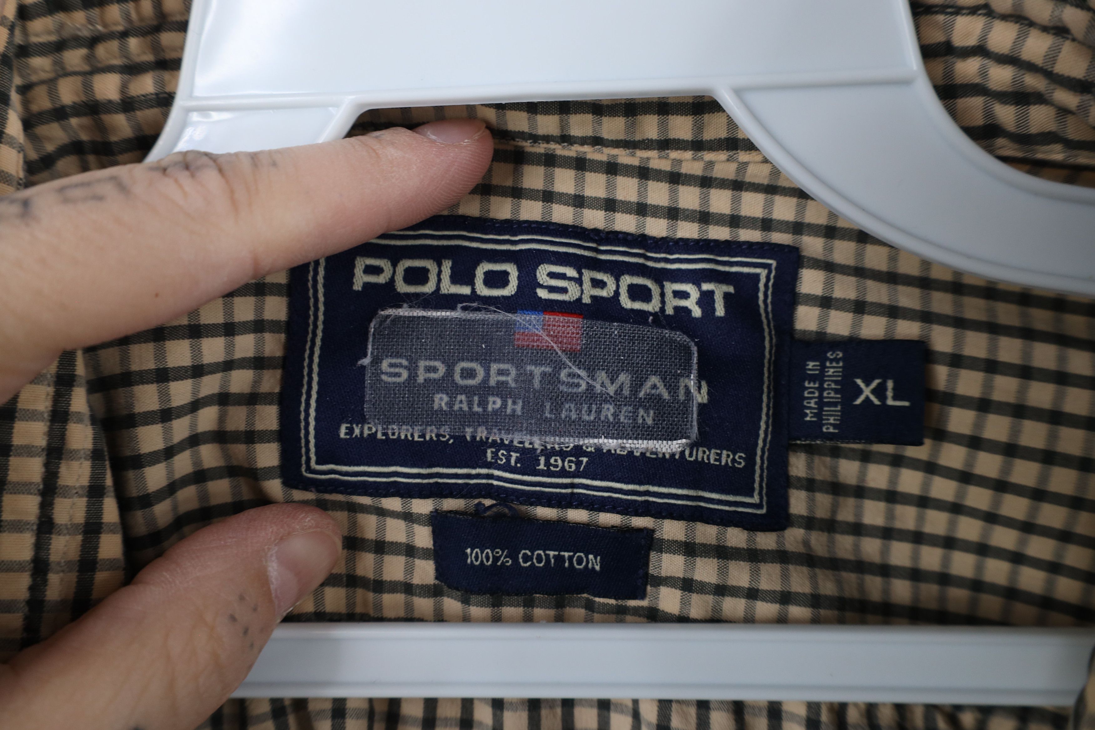 Ralph Lauren × Vintage Vintage 90s Polo Sport Ralph Lauren Pocket Button Shirt Size US XL / EU 56 / 4 - 9 Thumbnail