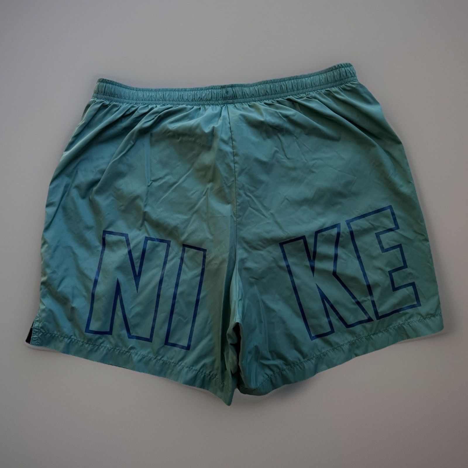 Nike × Vintage Vintage Nike Swim Trunks XL Green 90s Sportswear Lined Short Size US 34 / EU 50 - 1 Thumbnail