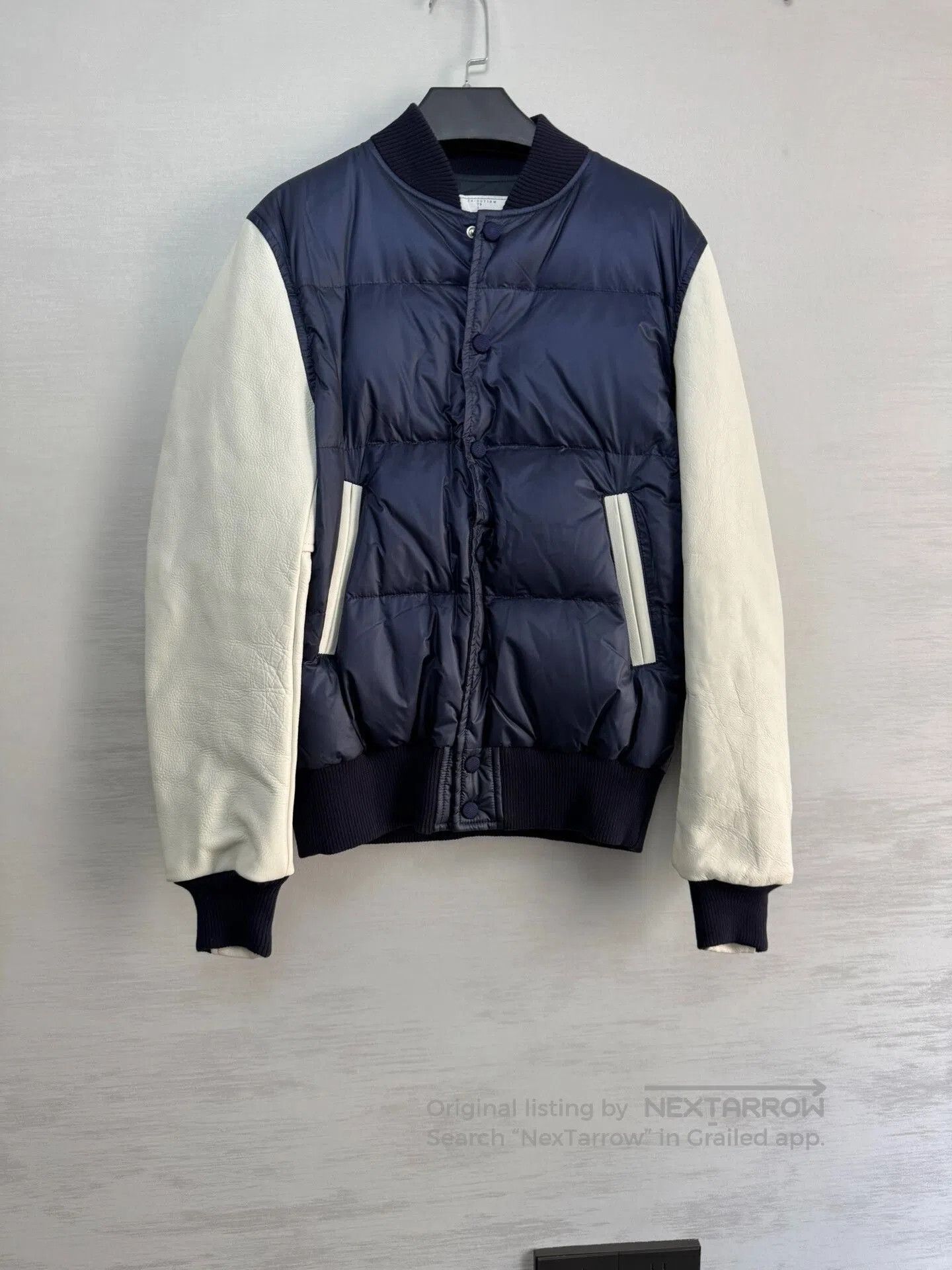 Sacai Sacai Colorblock Leather Down Jacket. Size US XS / EU 42 / 0 - 1 Thumbnail
