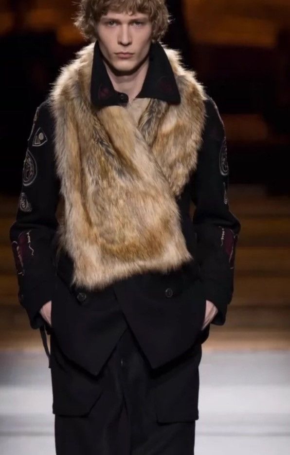 Dries Van Noten DRIES VAN NOTEN AW16 Fashion Emblem Season Double Wool Coat Size US S / EU 44-46 / 1 - 8 Thumbnail