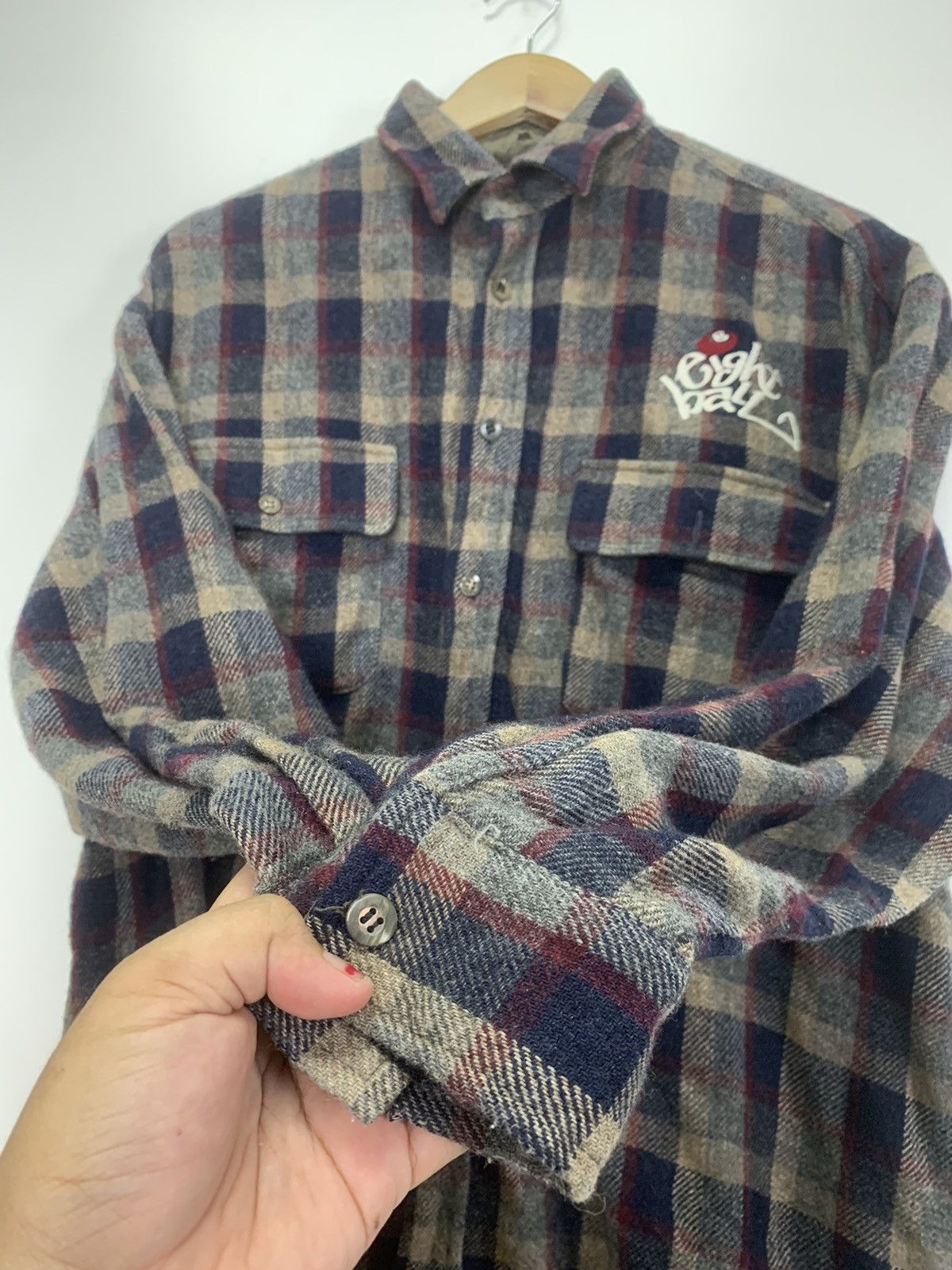 Flannel × Vintage Vintage Eight Ball flannel Size US L / EU 52-54 / 3 - 8 Thumbnail