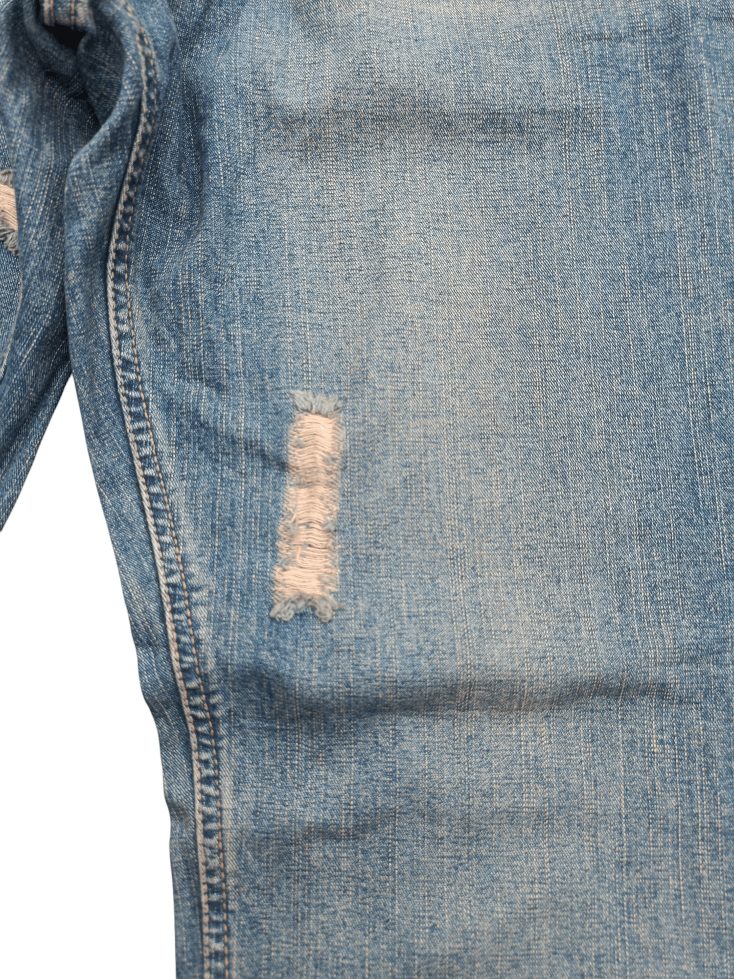 Japanese Brand FLARE JEANS JUNGLE STORM BLUE FADED DISTRESSED DENIM PANTS Size US 30 / EU 46 - 7 Thumbnail