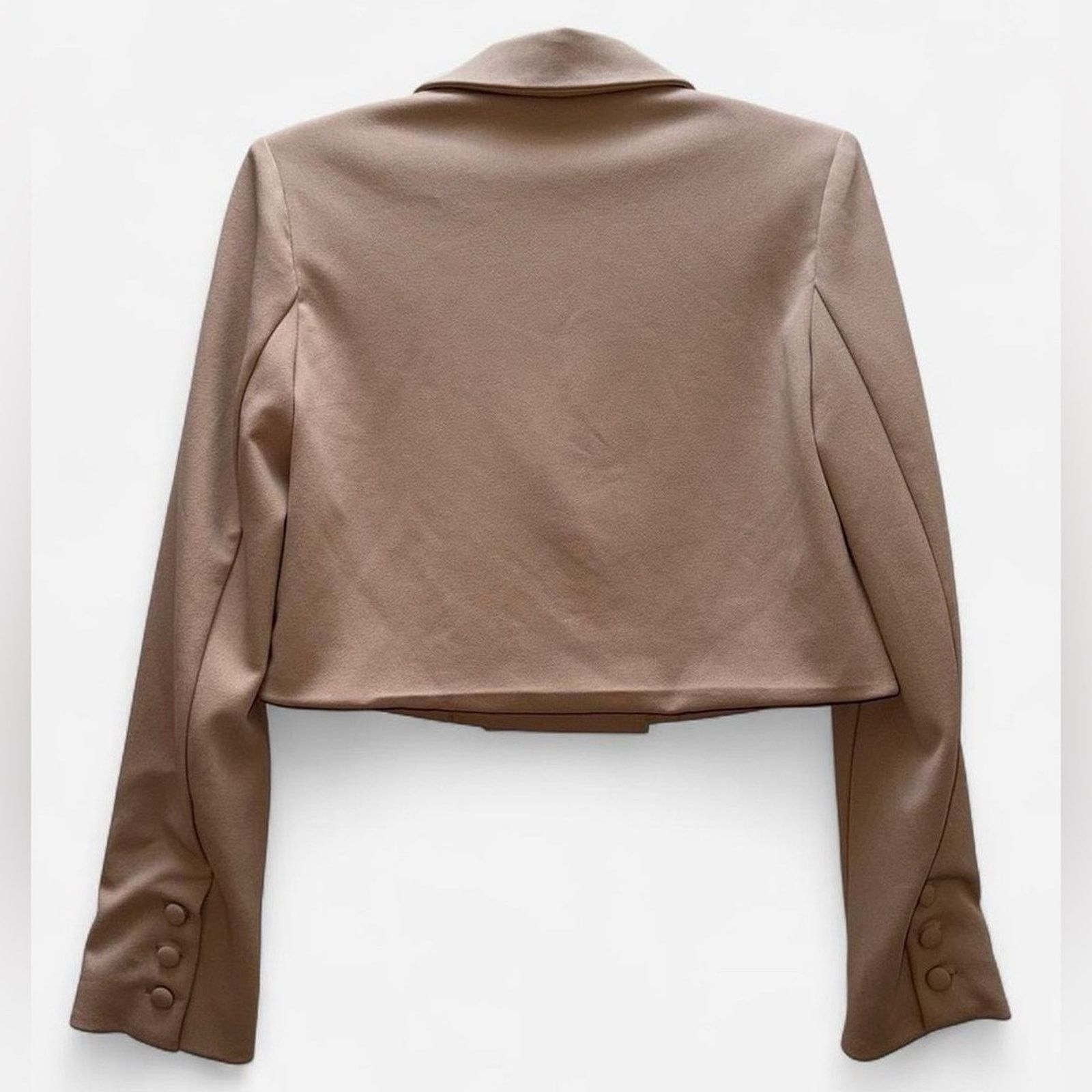 Forever 21 Forever 21 Beige Crop Blazer Size Small NWT Business Casual Size S / US 4 / IT 40 - 2 Thumbnail