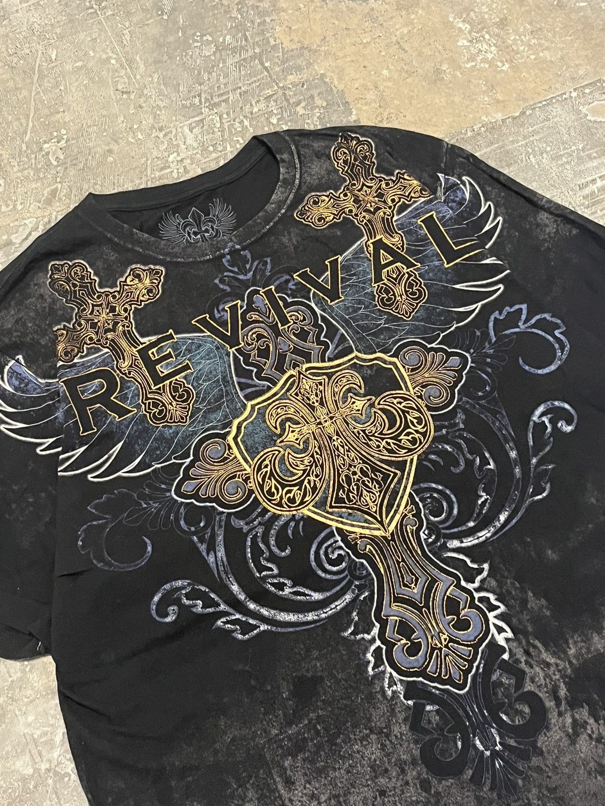 Affliction × Vintage Affliction style grunge y2k skater hype opium goth emo tee Size US XXL / EU 58 / 5 - 3 Thumbnail