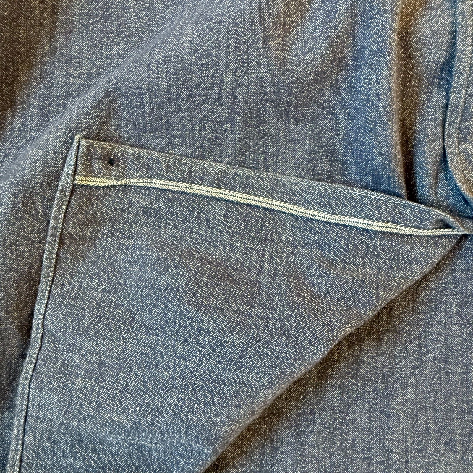 Dry Bones Dry Bones Japan Indigo Selvedge Work Shirt Medium Size US M / EU 48-50 / 2 - 8 Thumbnail