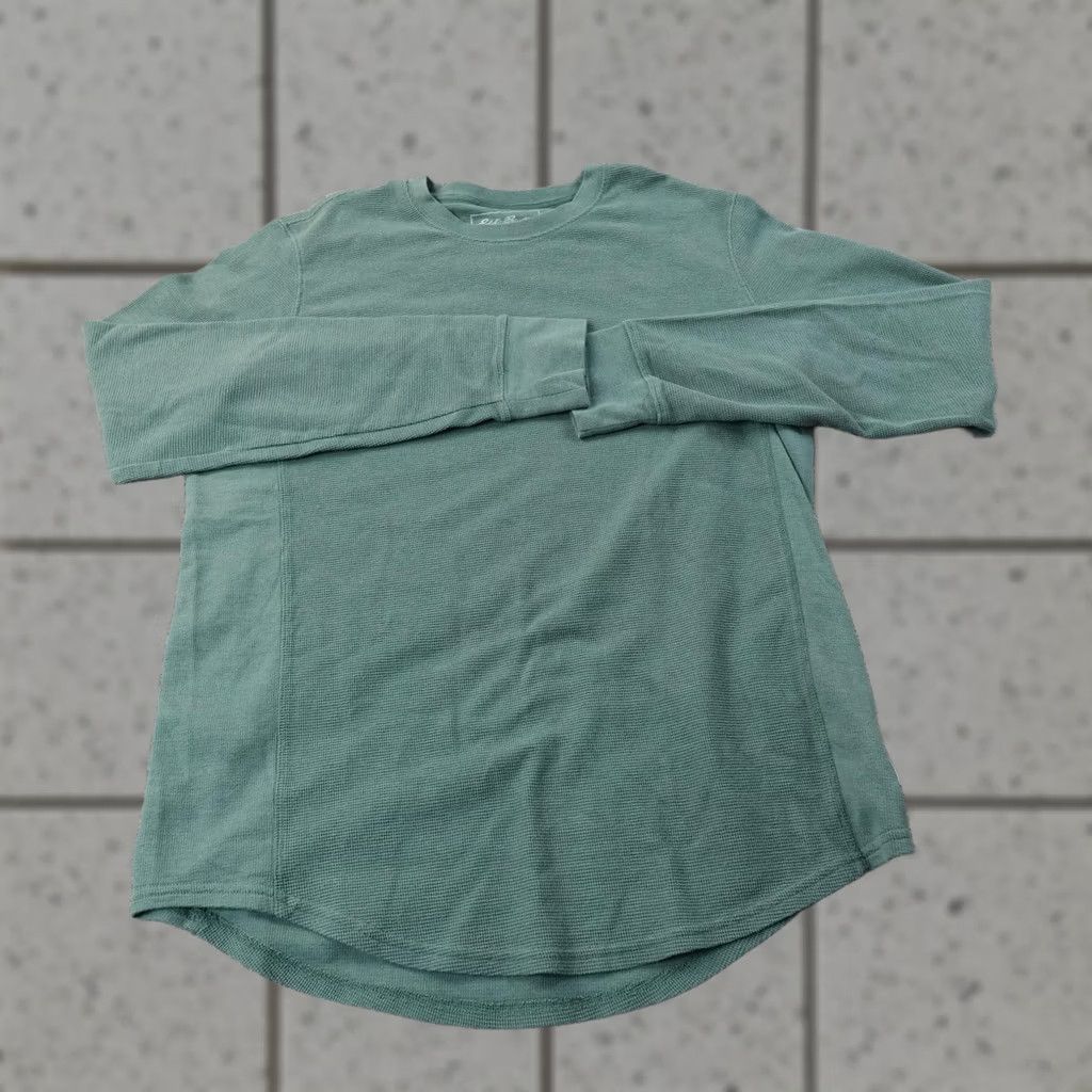 Eddie Bauer Eddie Bauer Shirt Mens M Green Waffle Knit Thermal Crewneck Long Sleeve Outdoor Size US M / EU 48-50 / 2 - 1 Thumbnail