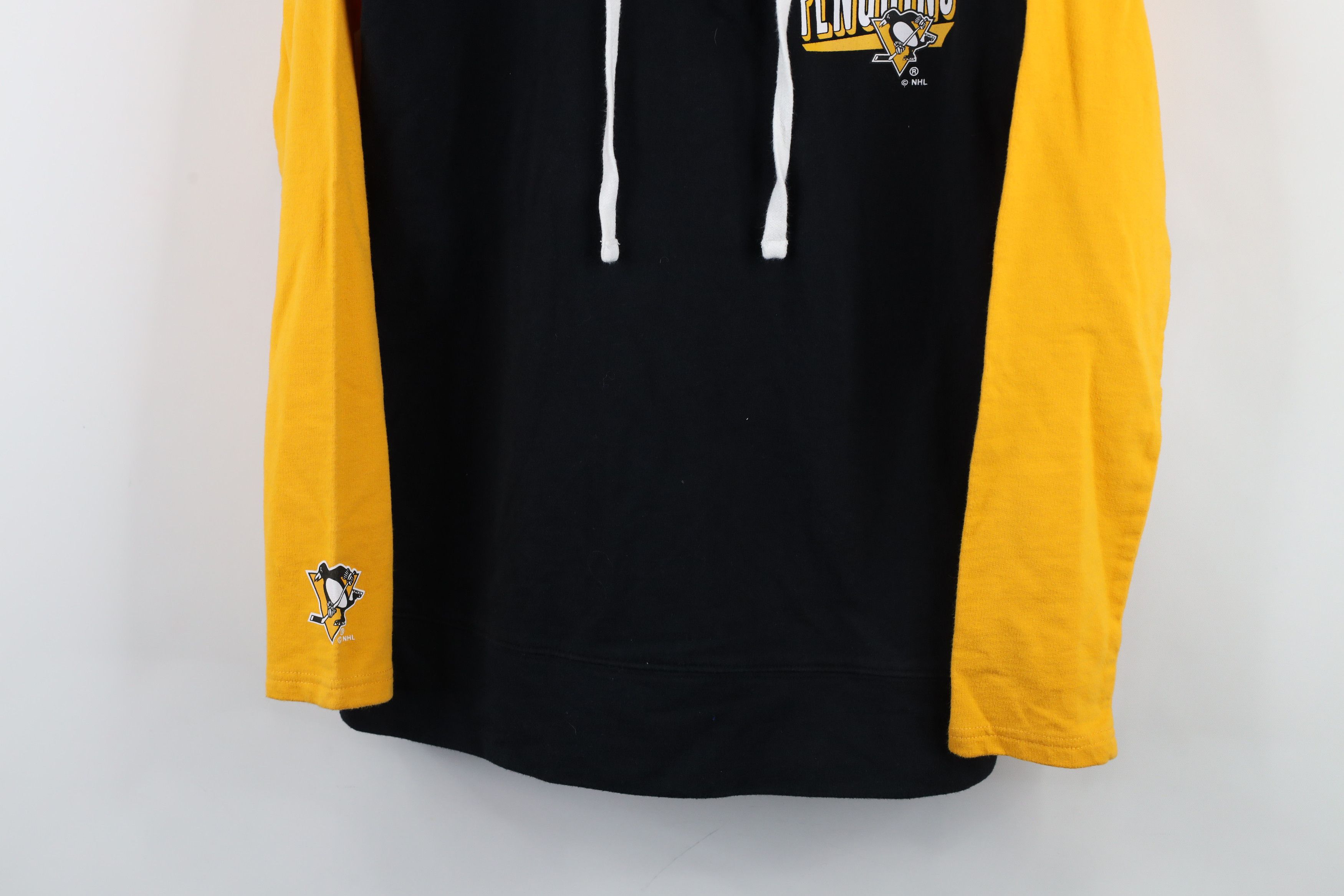 Vintage Vintage NHL Spell Pittsburgh Penguins Hockey Jersey Hoodie Size M / US 6-8 / IT 42-44 - 3 Thumbnail