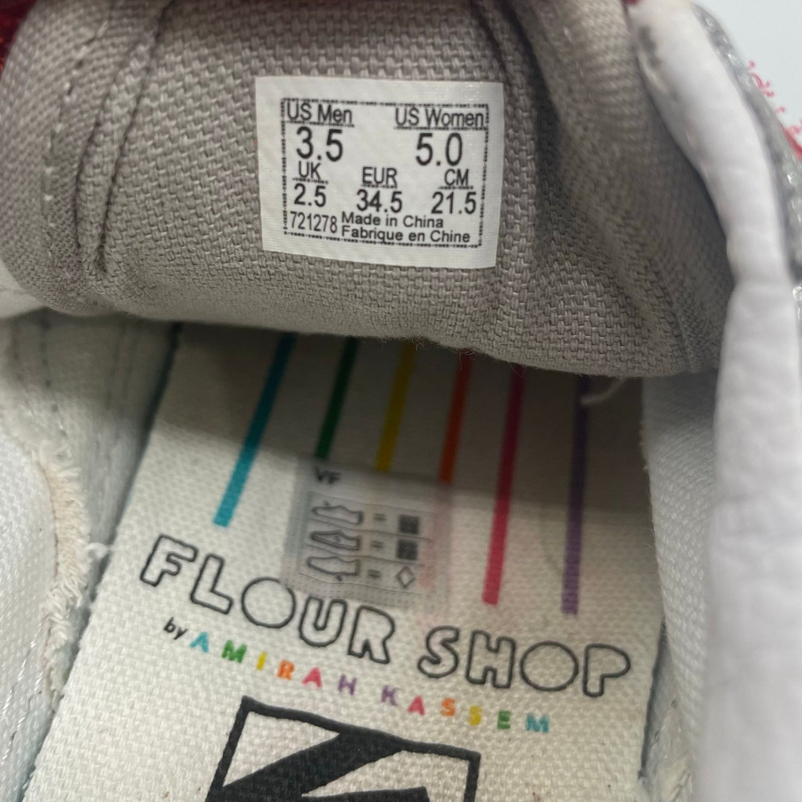 Vans VANS Old Skool V Flour Shop Shoes Silver Glitter Womens 5 Size US 5 / IT 35 - 7 Thumbnail