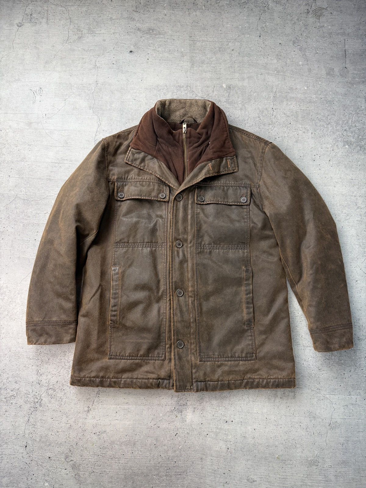 Marlboro Vintage Marlboro Classics Brown Jacket Made Italy Coat Size US XXL / EU 58 / 5 - 1 Thumbnail